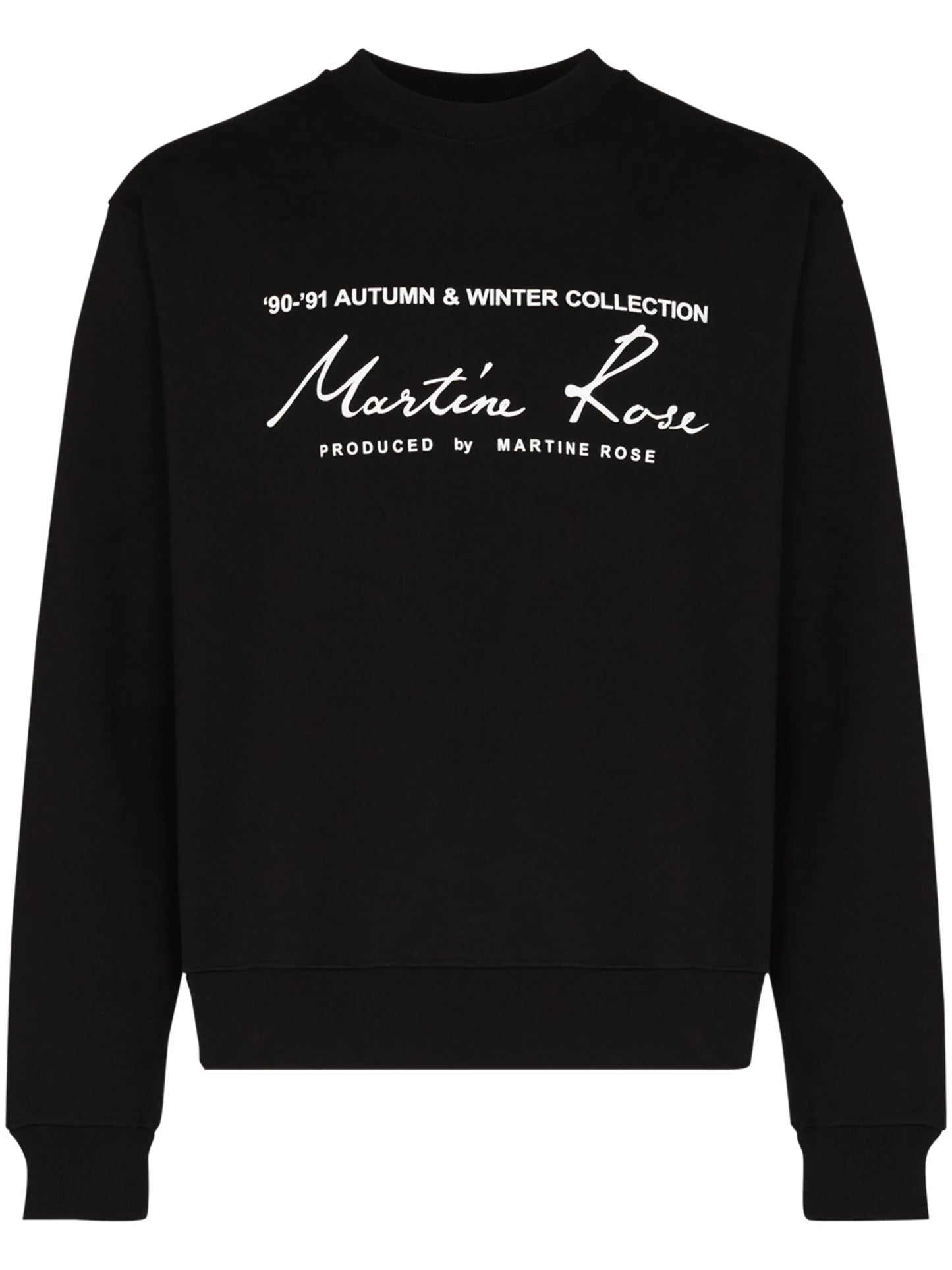 logo print crew neck sweatshirt
