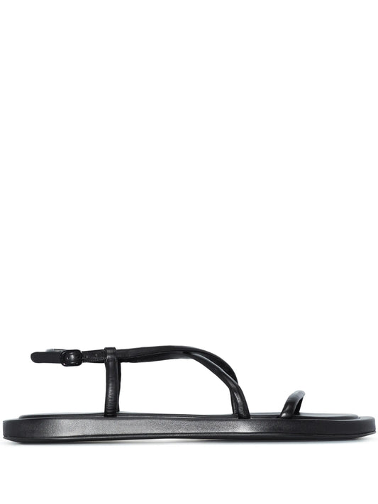 crossover strap open-toe flat sandals