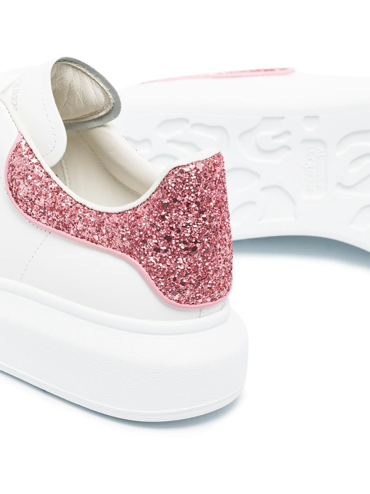 Oversized glitter-detail sneakers