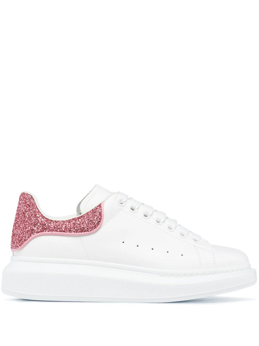 Oversized glitter-detail sneakers