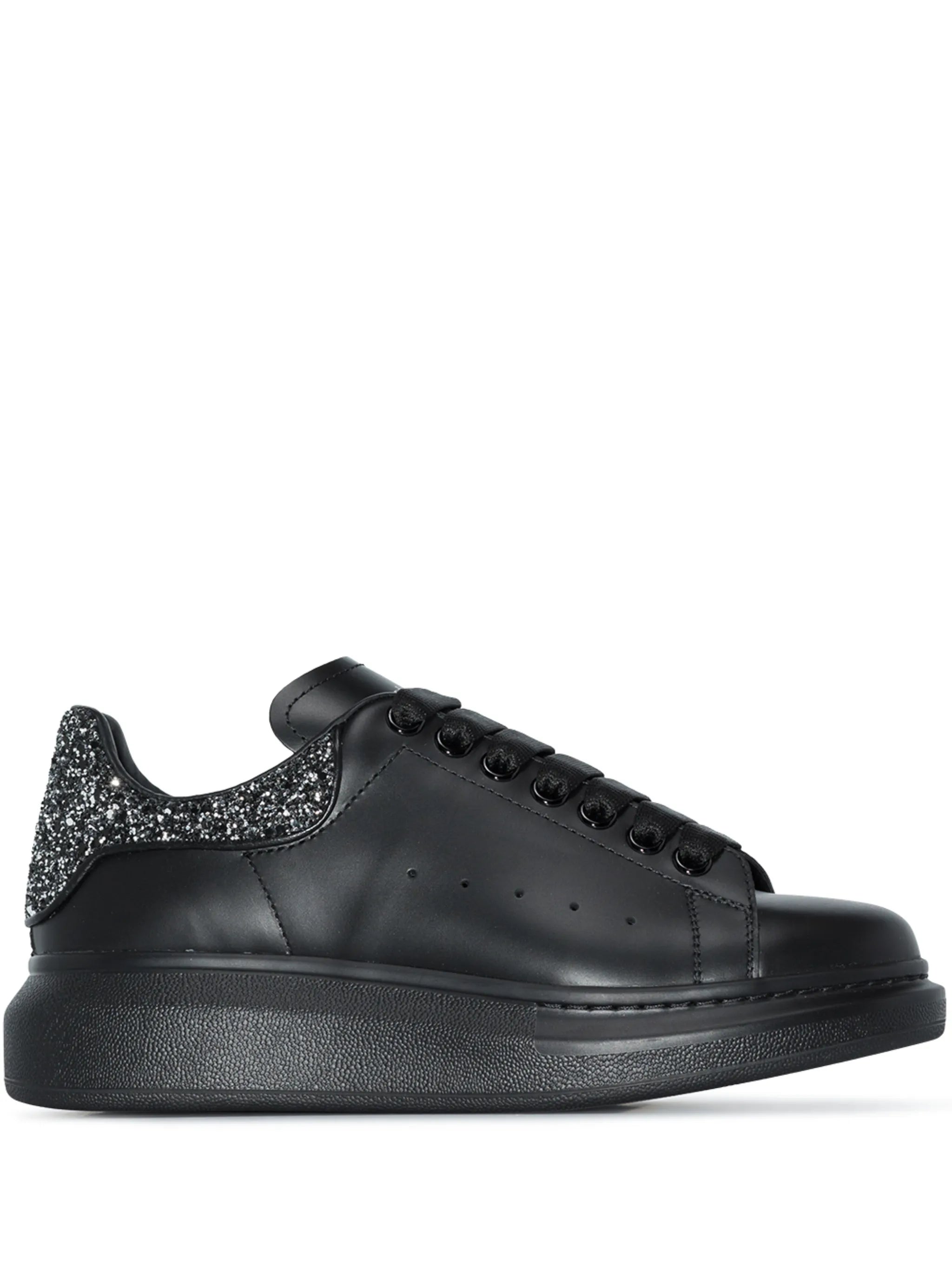 Oversized glitter-detail sneakers