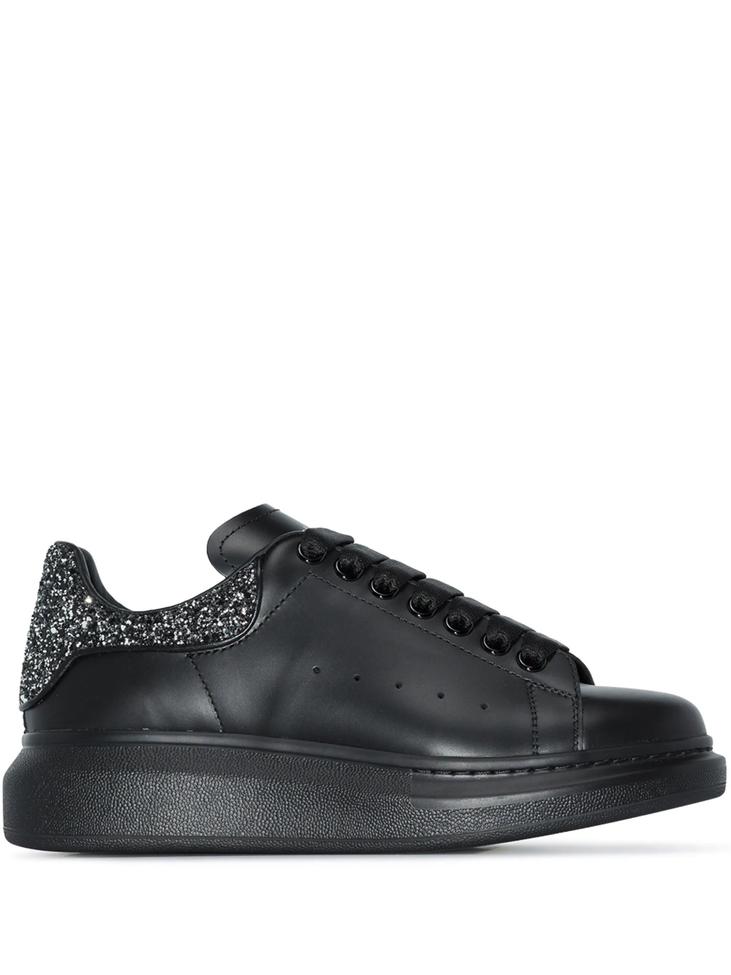 Oversized glitter-detail sneakers