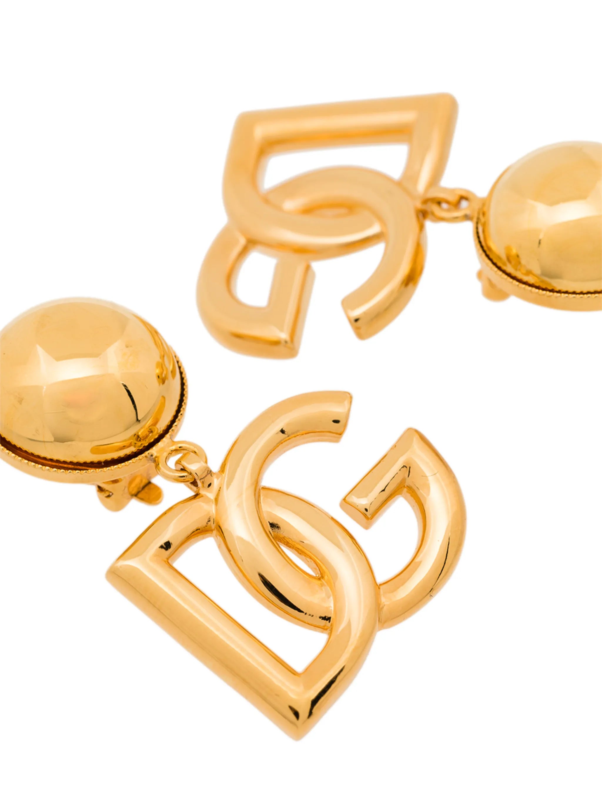 DG Logo clip-on earrings
