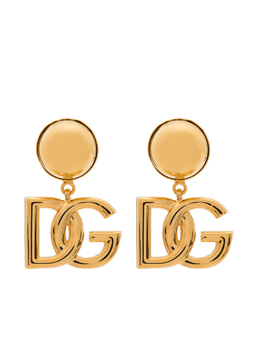 clip-on DG logo earrings