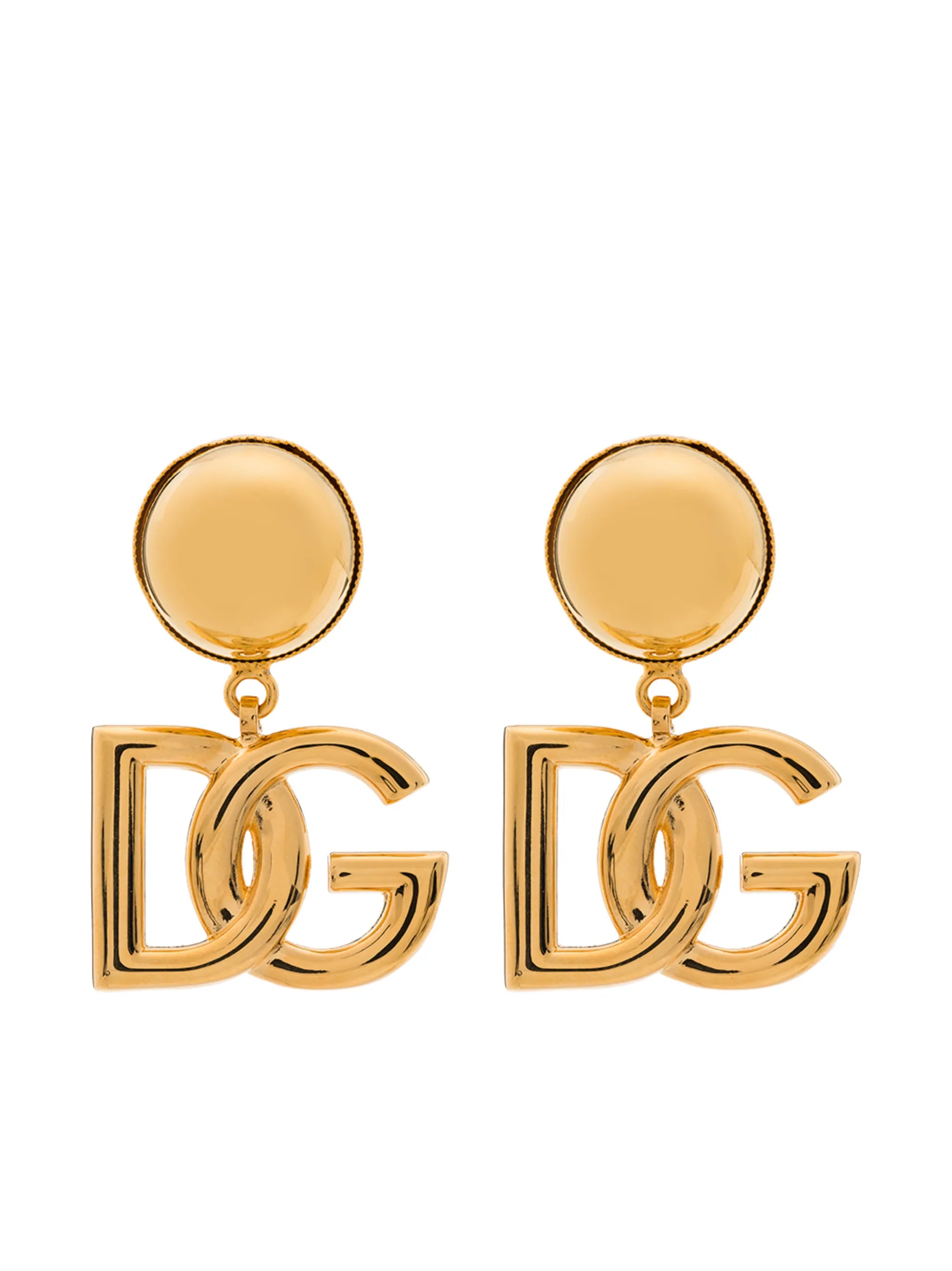 clip-on DG logo earrings