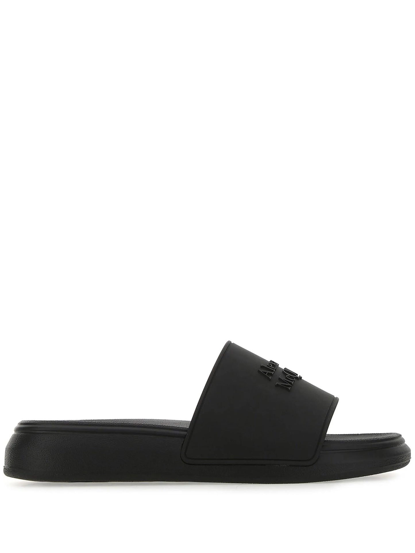 logo detail slide sandals