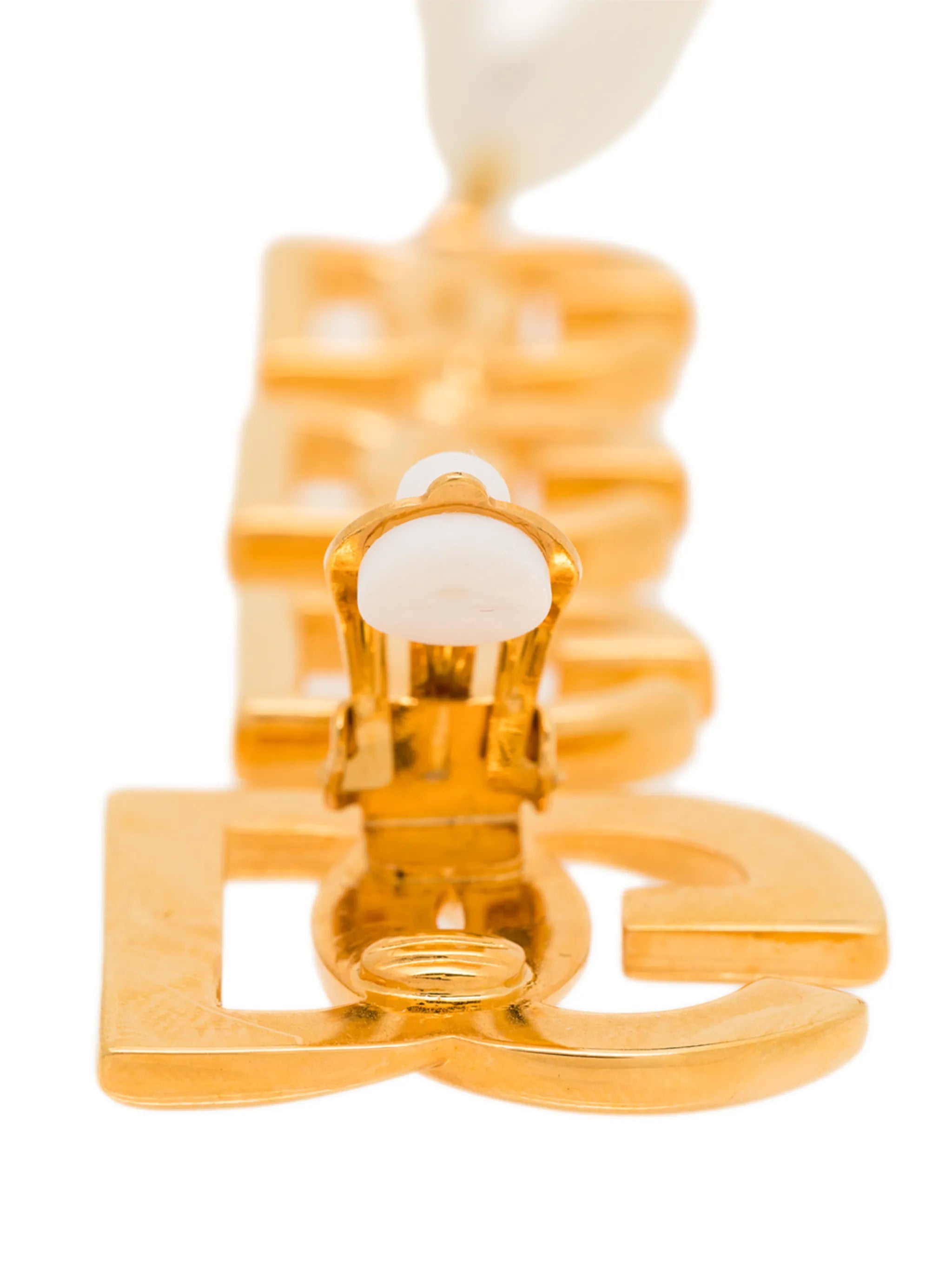 DG Logo pearl-embellished earrings