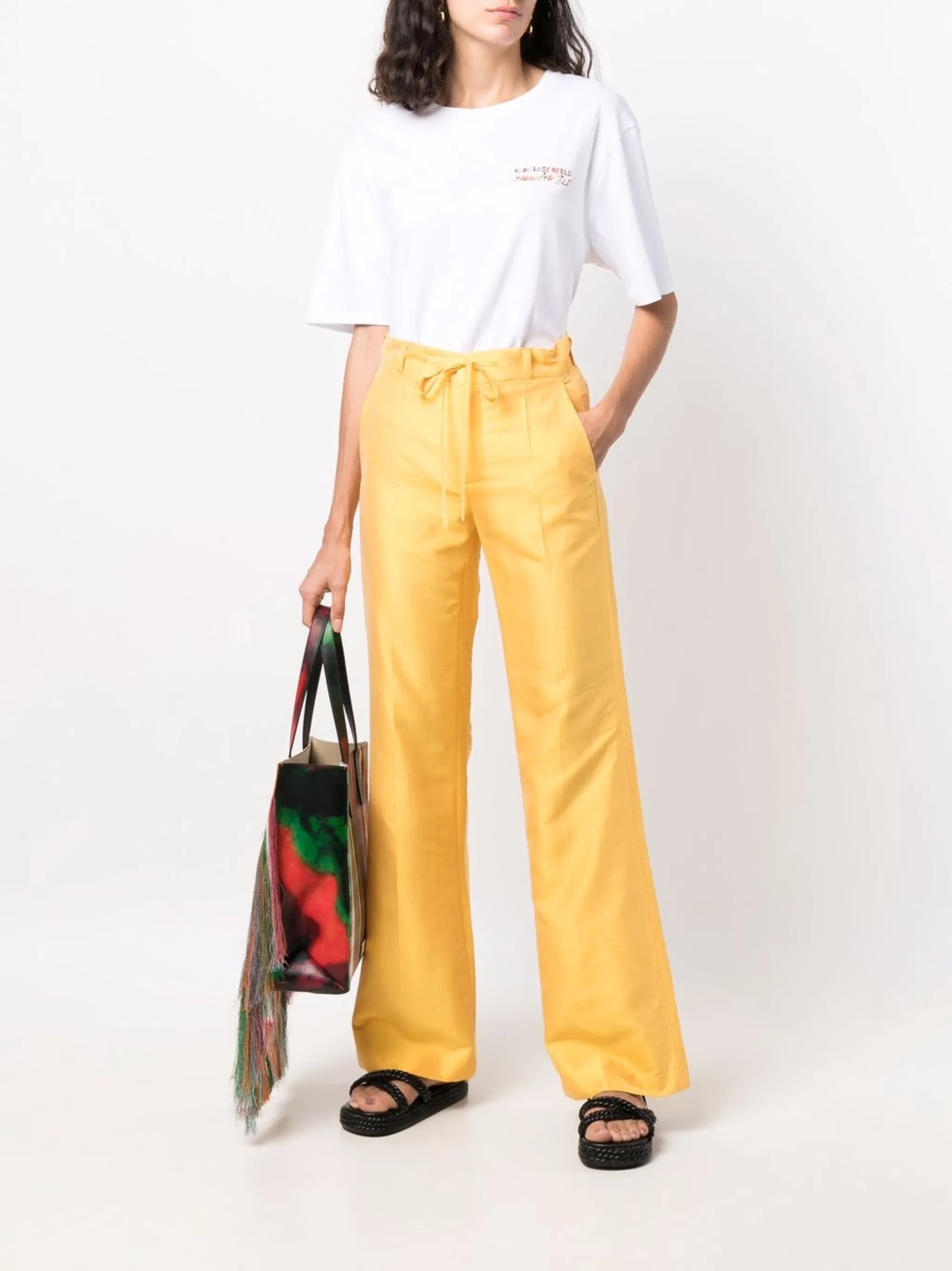 x kenneth Ize pressed-crease trousers