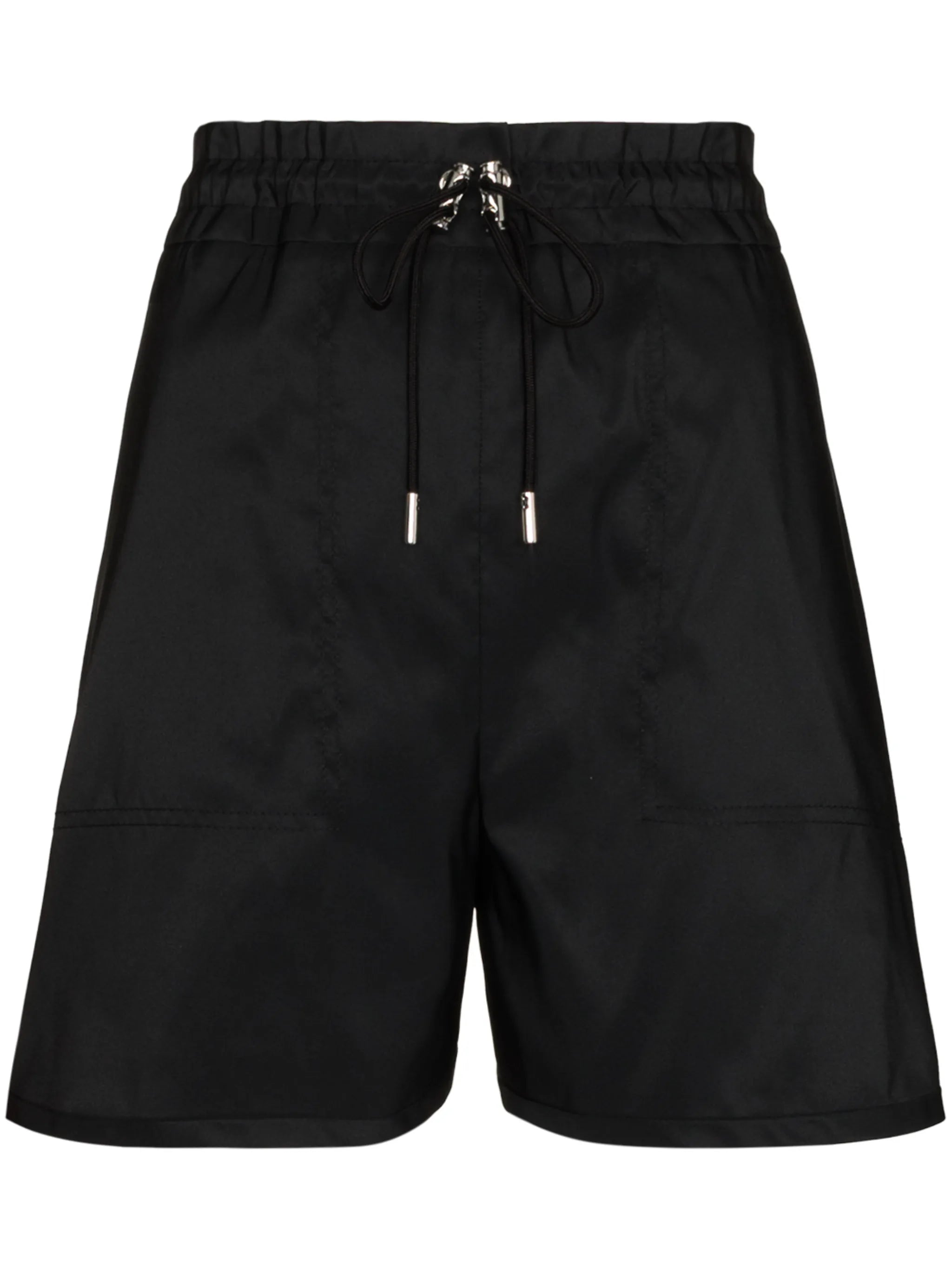 drawstring thigh-length shorts