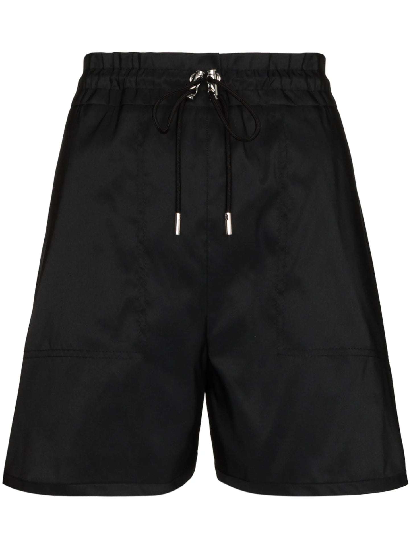 drawstring thigh-length shorts