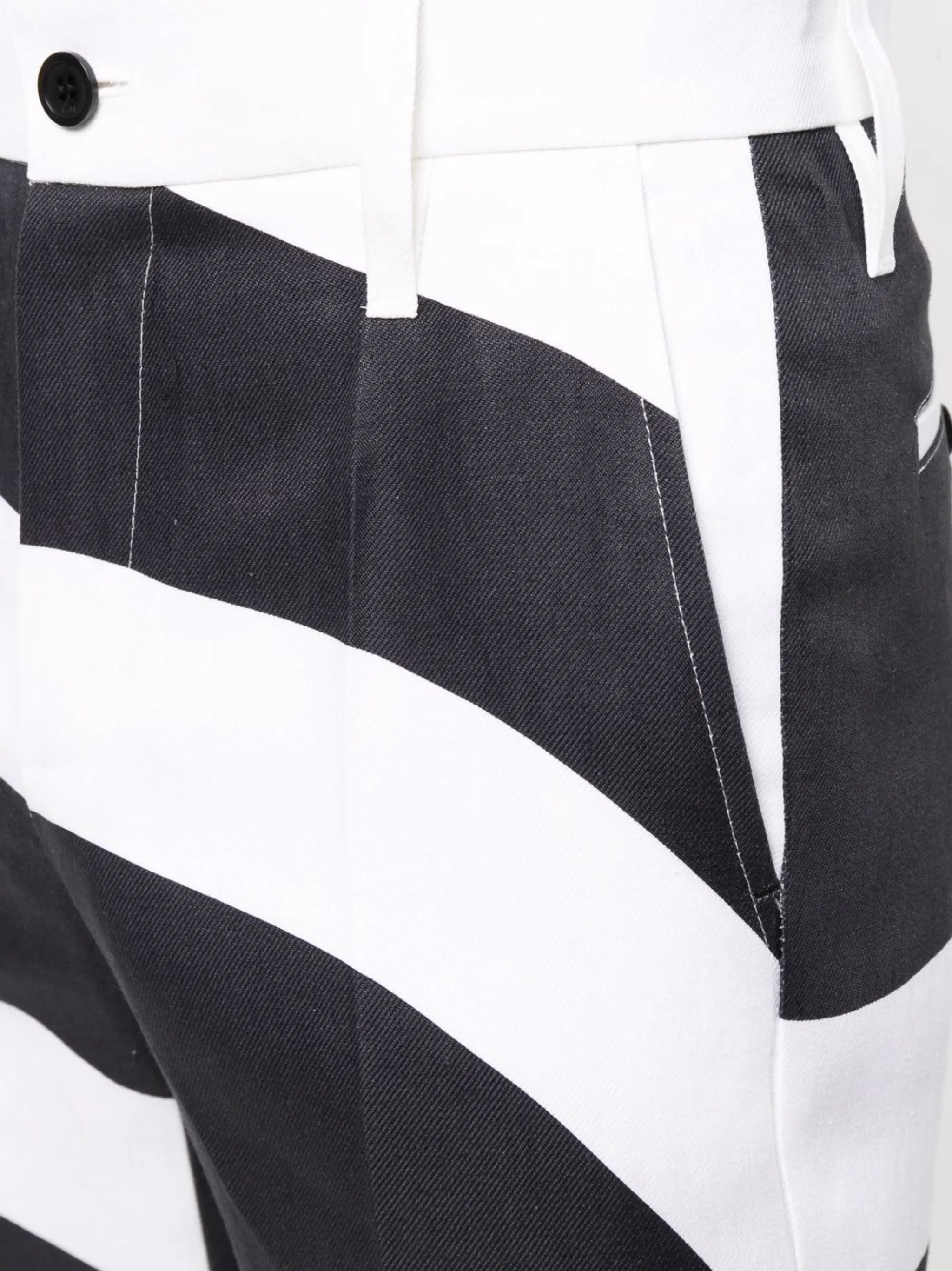 x Kenneth swirl-print trousers