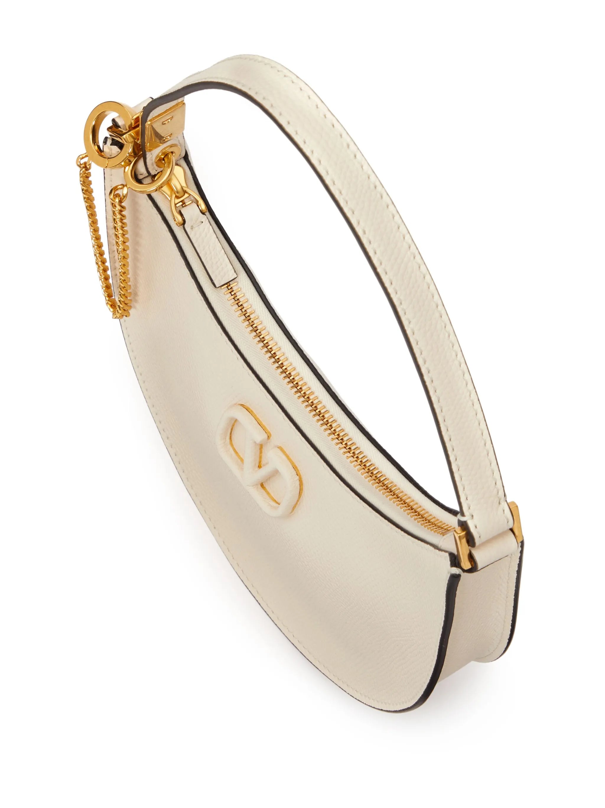 VLogo Signature leather shoulder bag