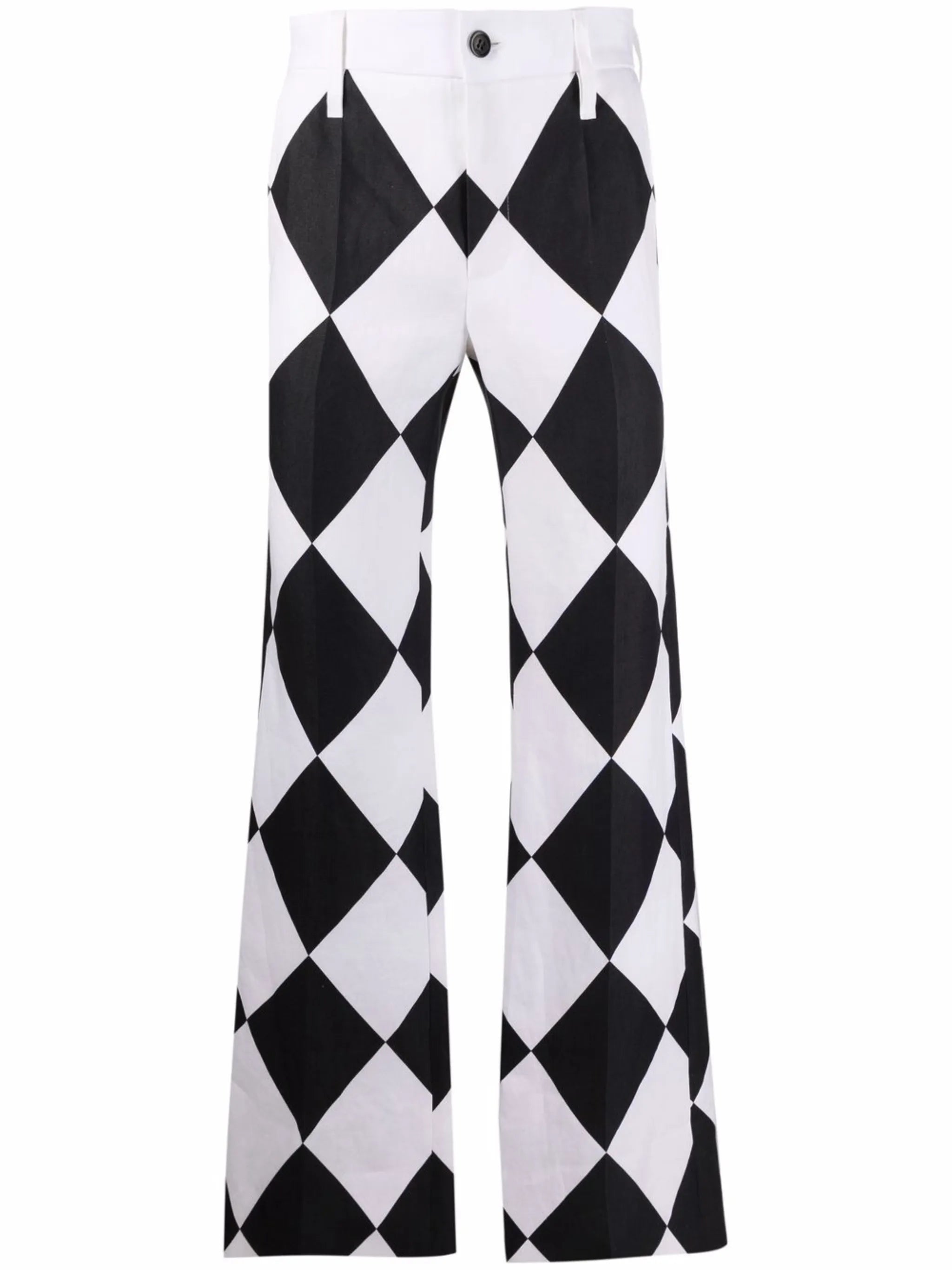 x Kenneth diamond-print trousers