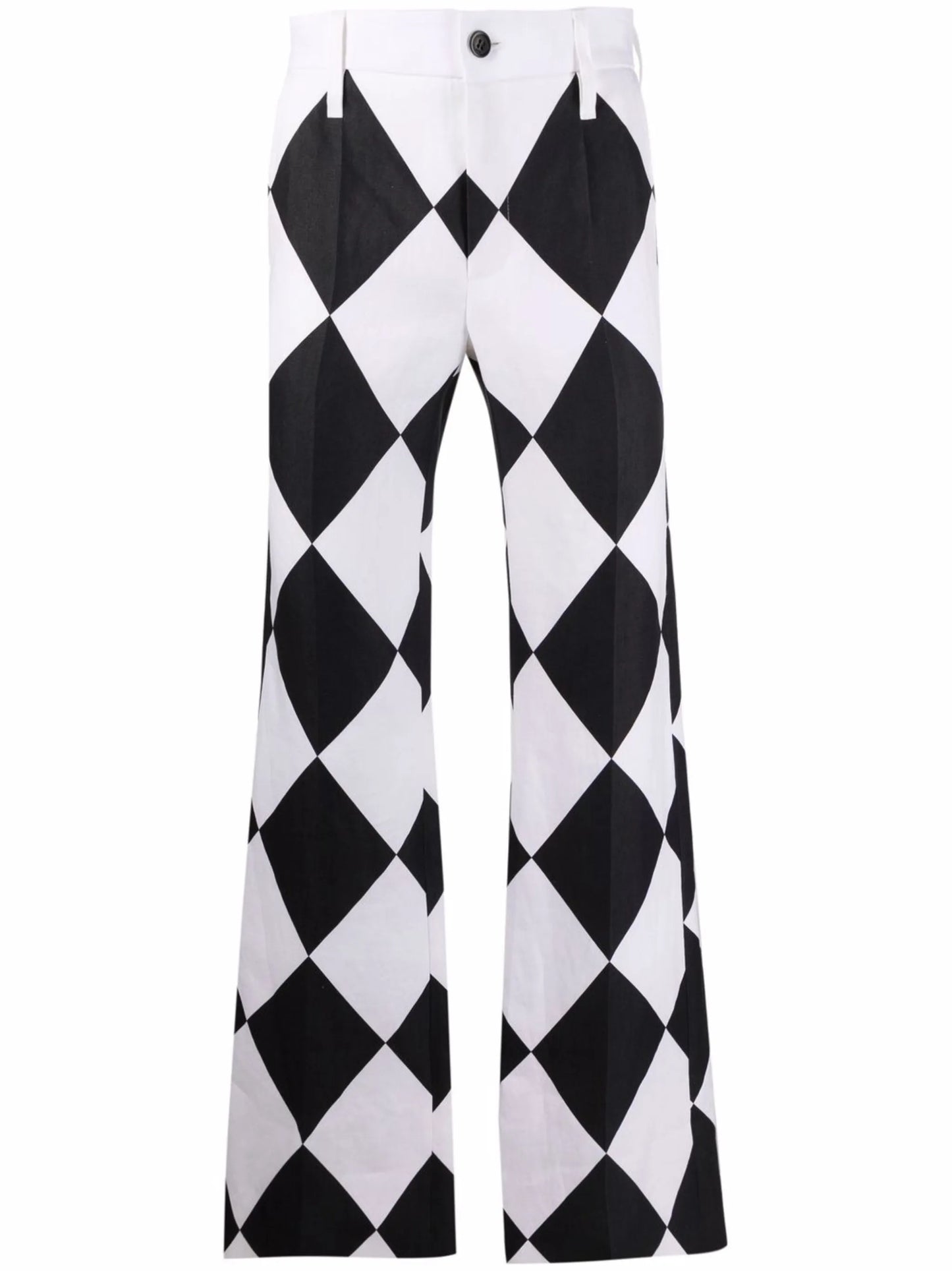 x Kenneth diamond-print trousers