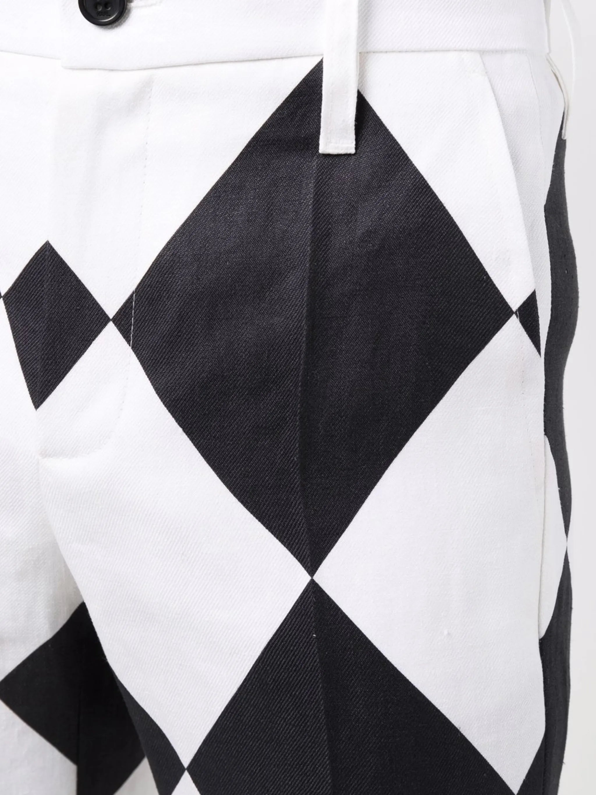 x Kenneth diamond-print trousers