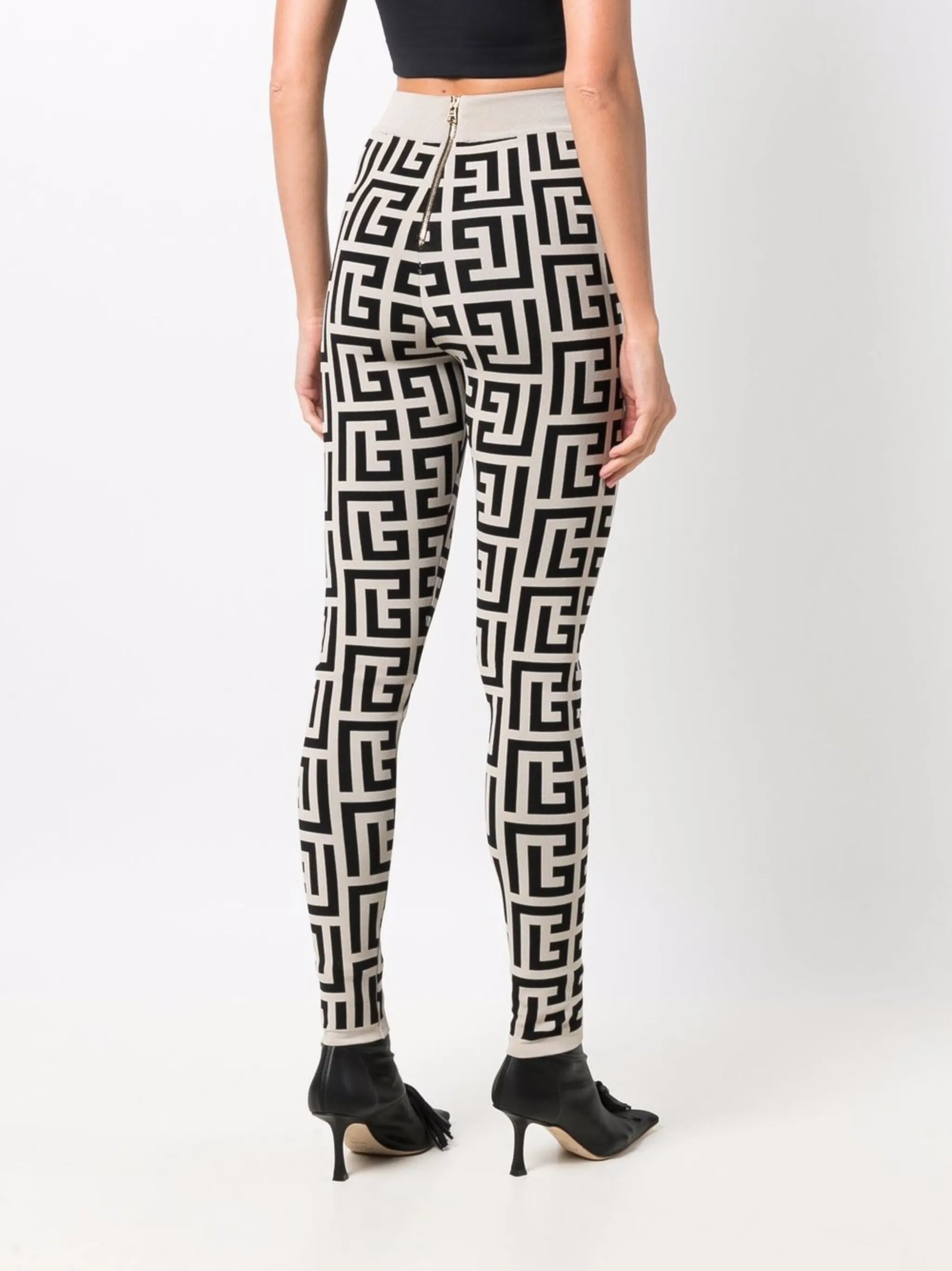 x Rossignol zipped Monogram leggings