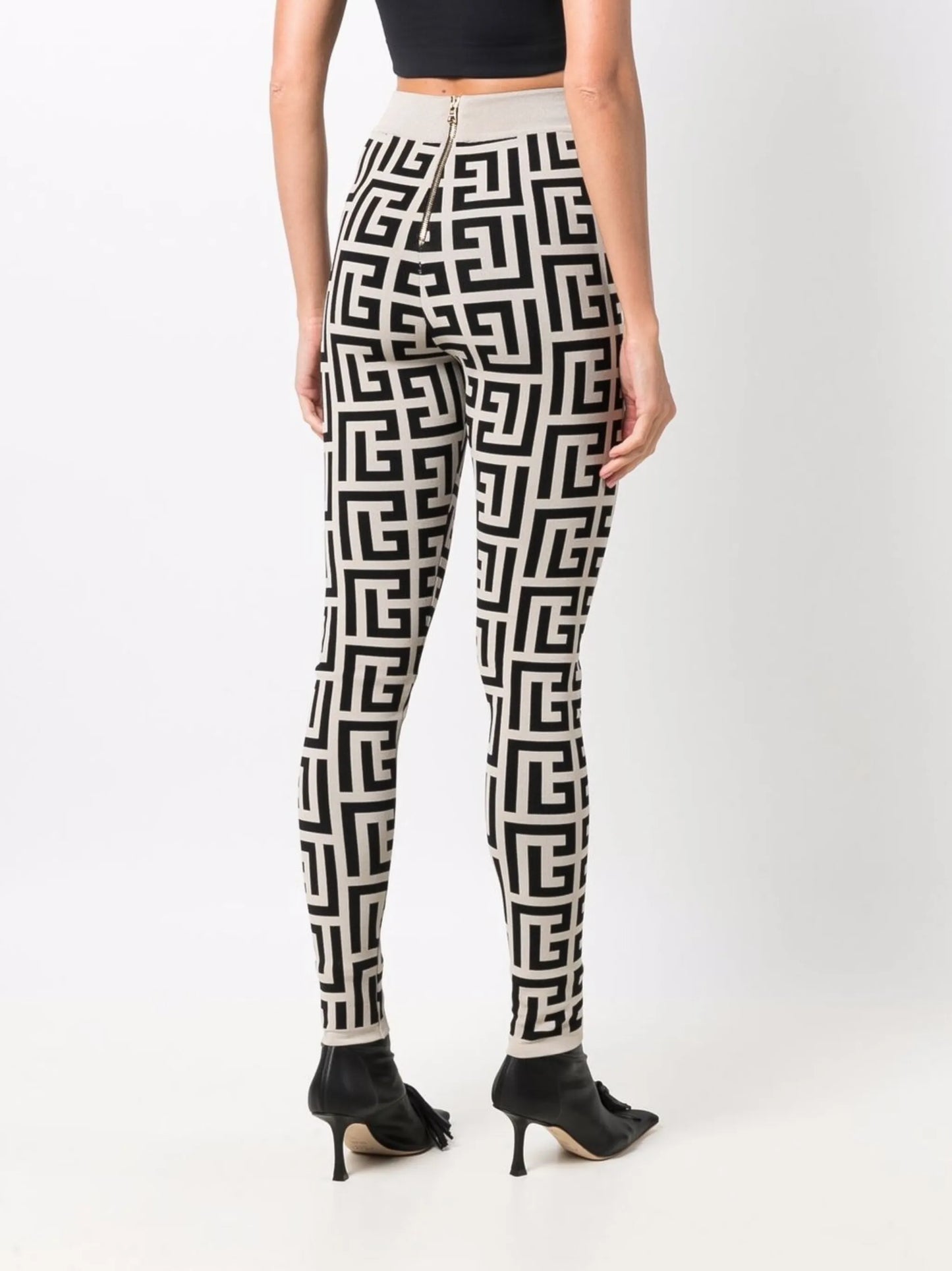 x Rossignol zipped Monogram leggings