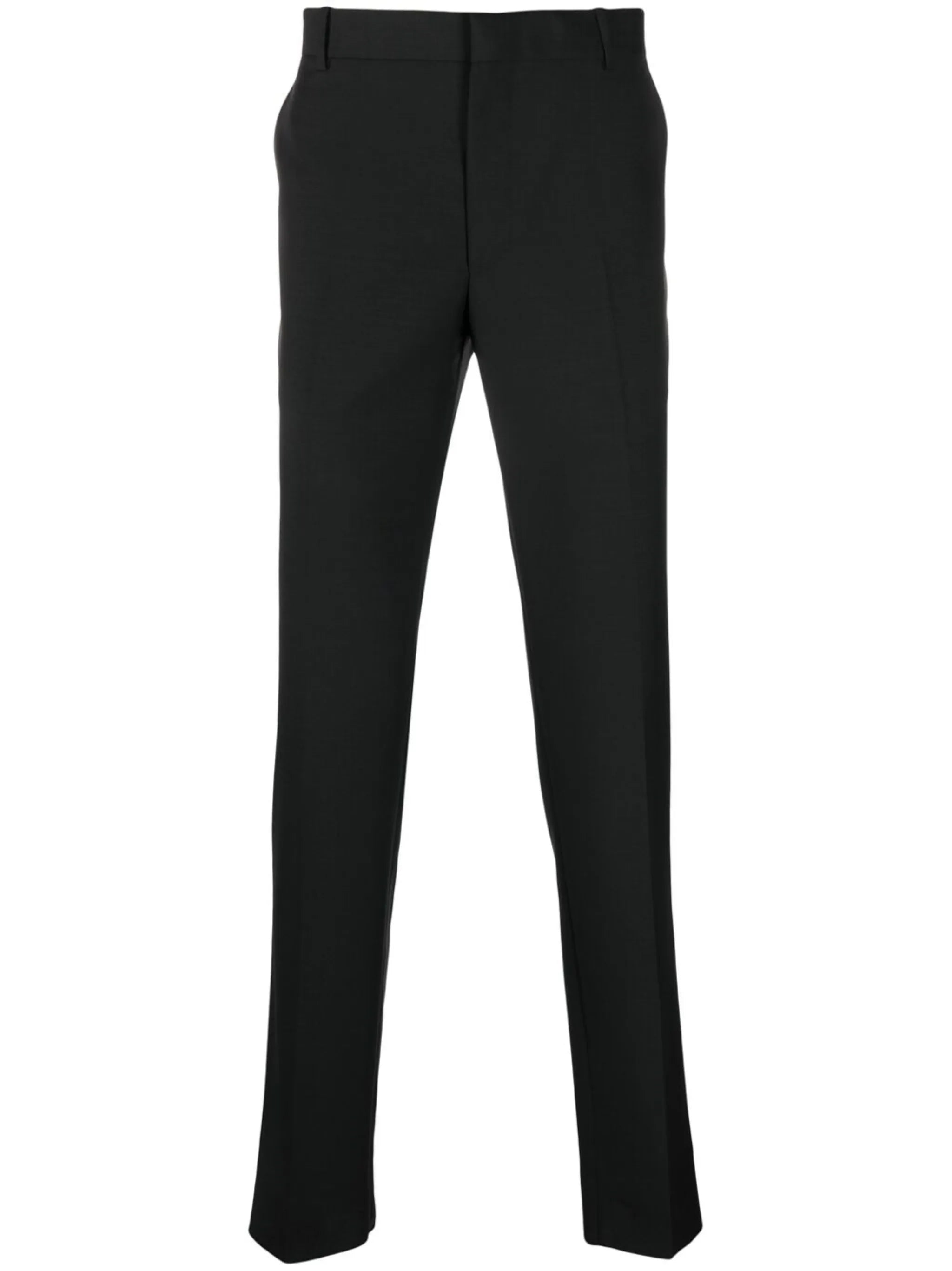slim-leg tailored trousers