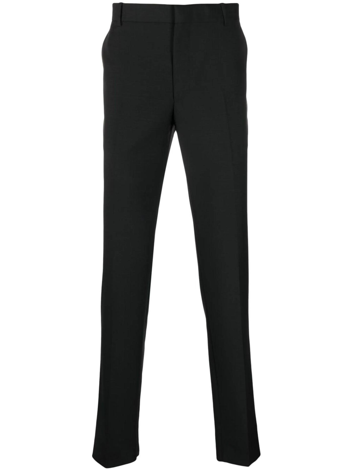 slim-leg tailored trousers