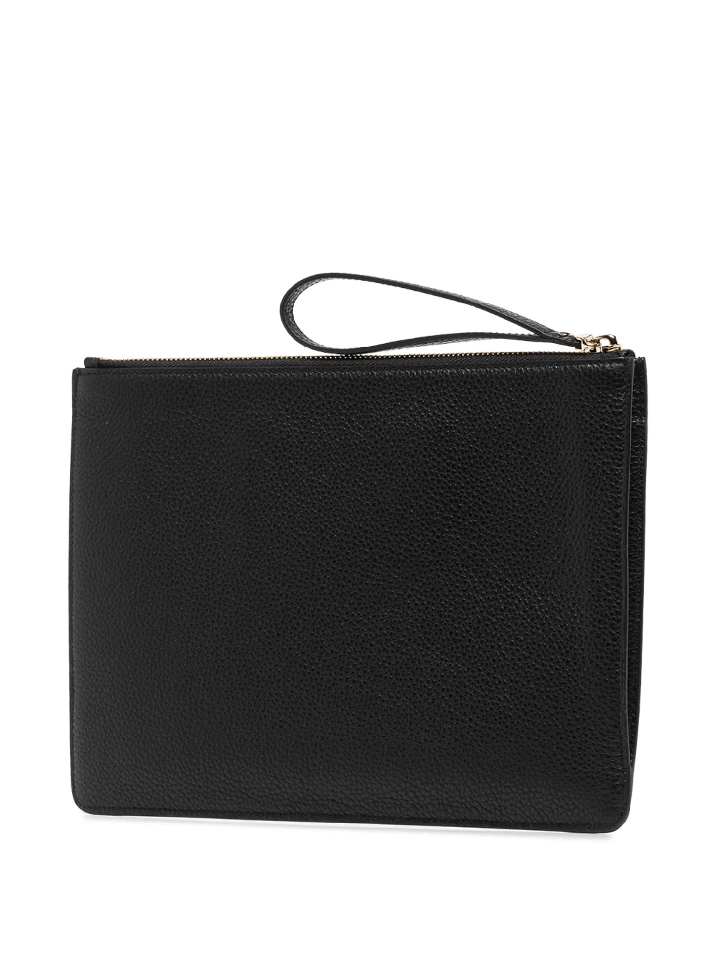 Gancini leather pouch