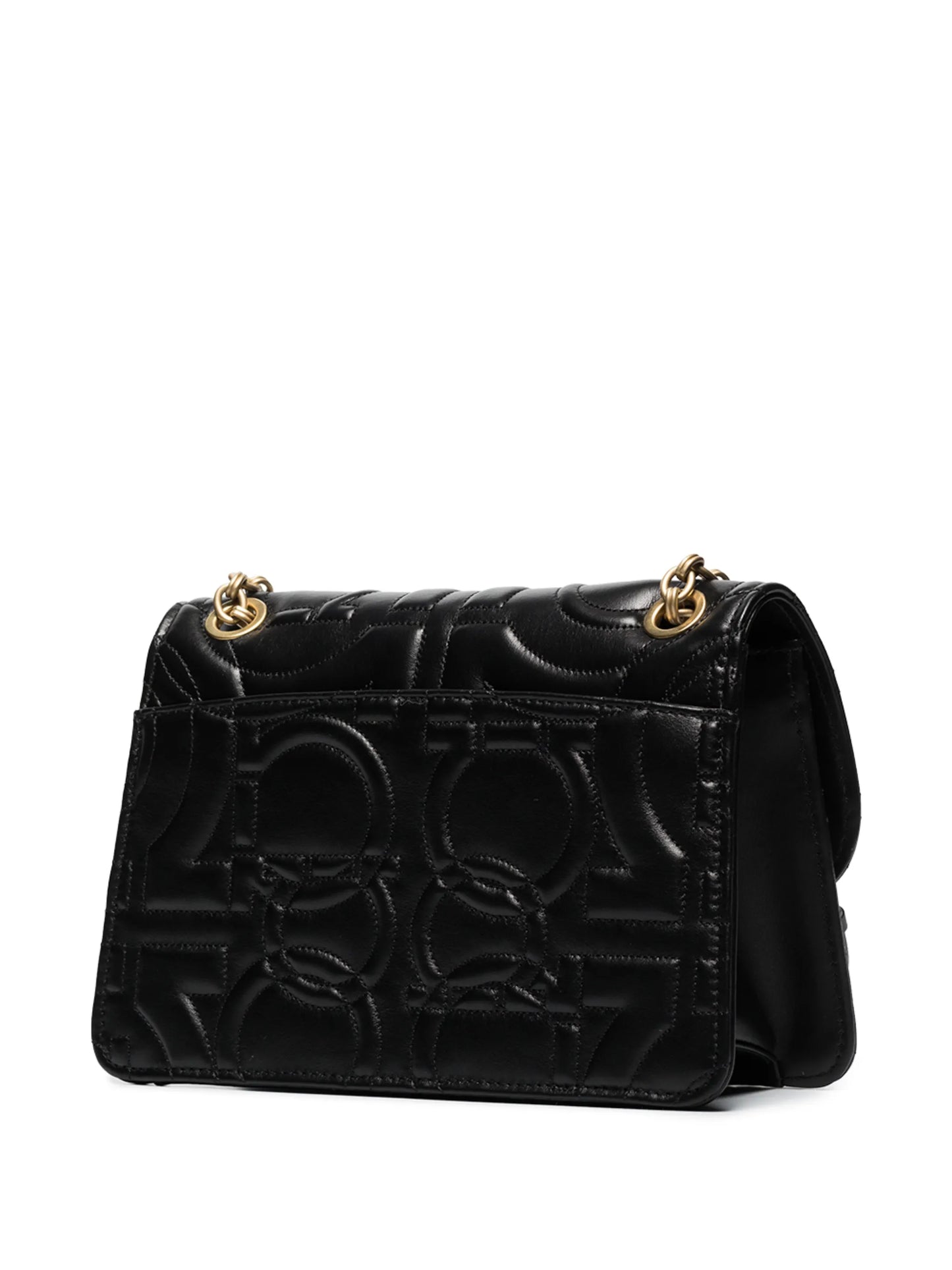 embossed Gancini shoulder bag