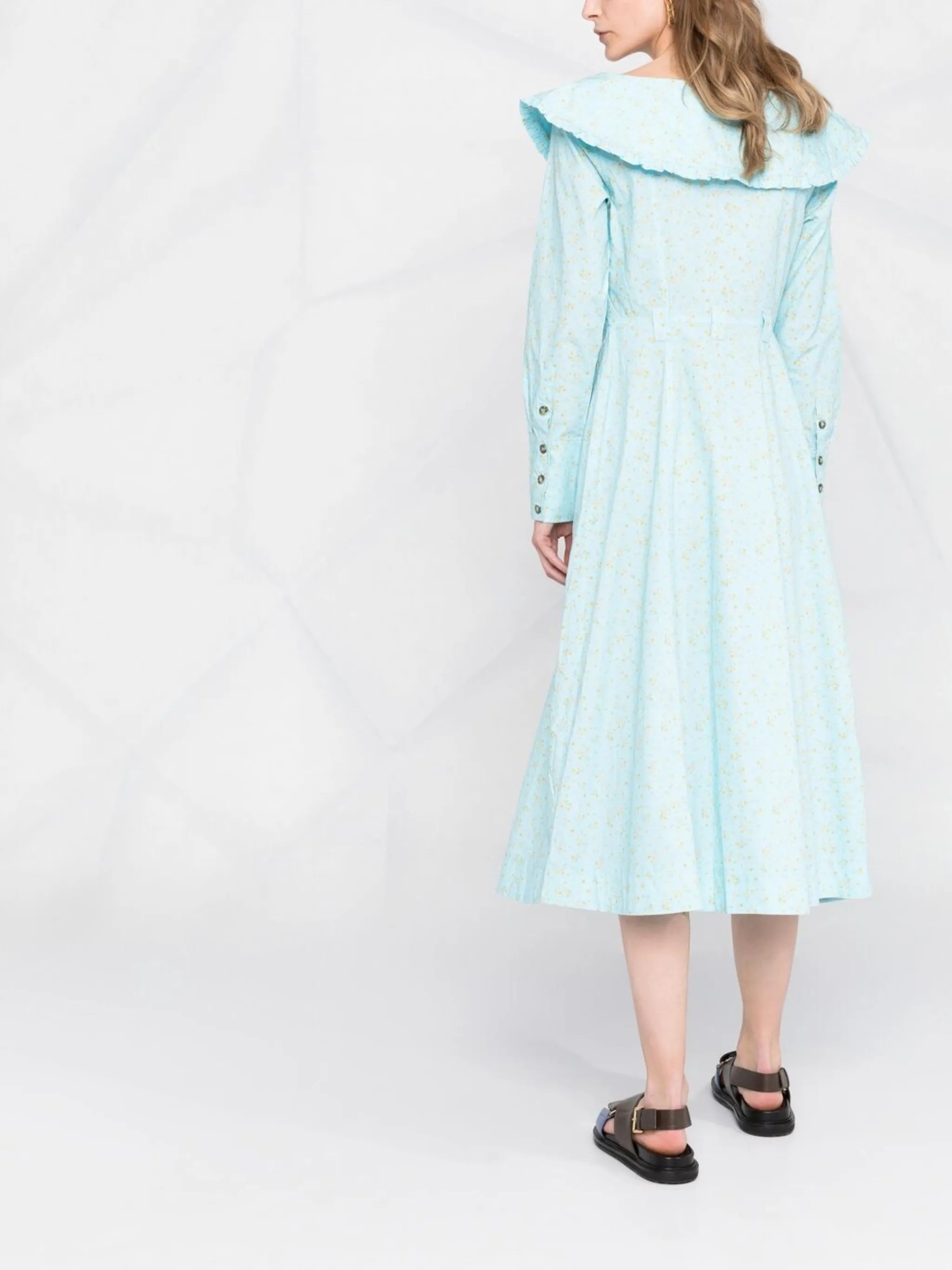 floral print organic cotton dress