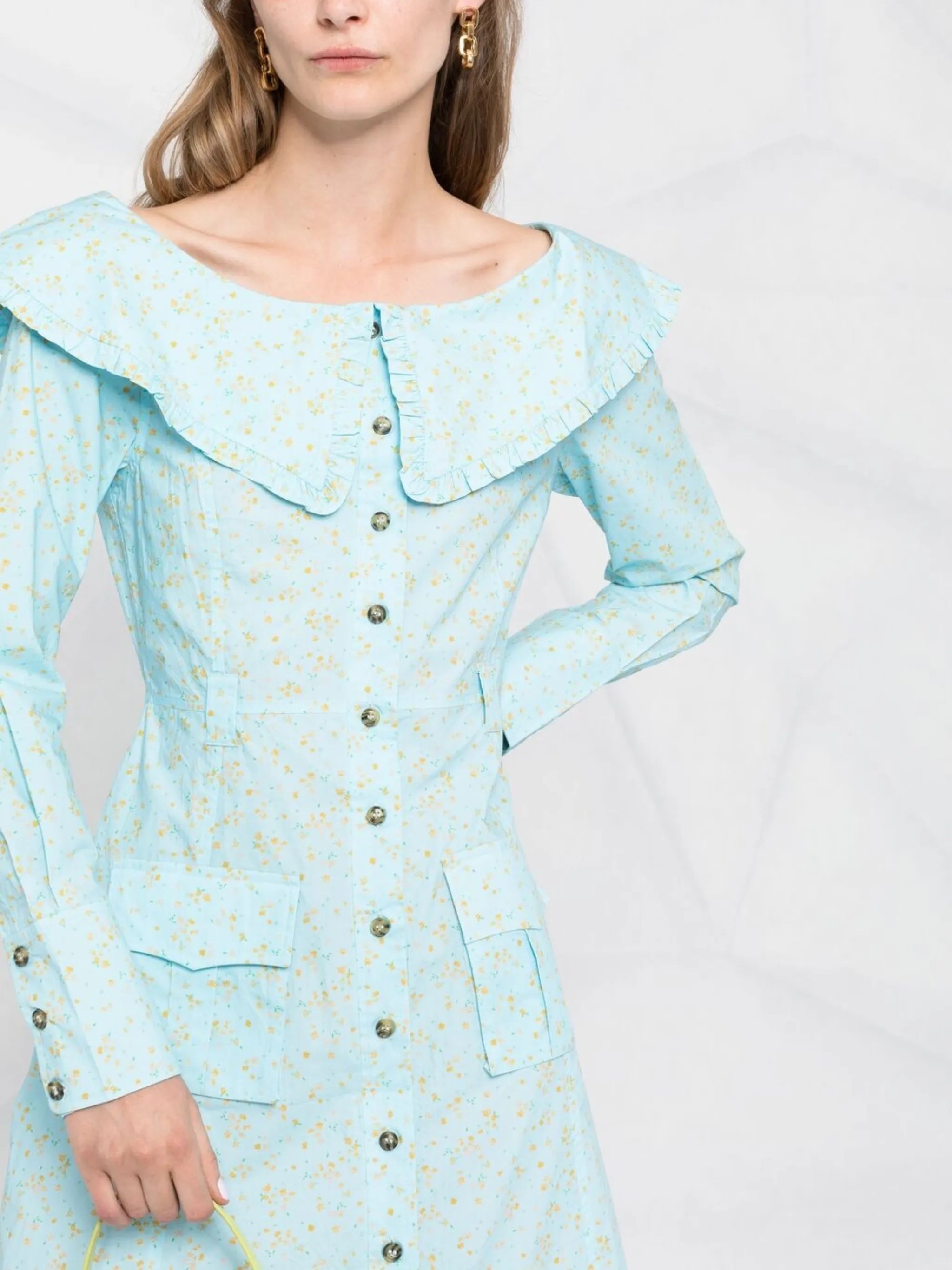 floral print organic cotton dress