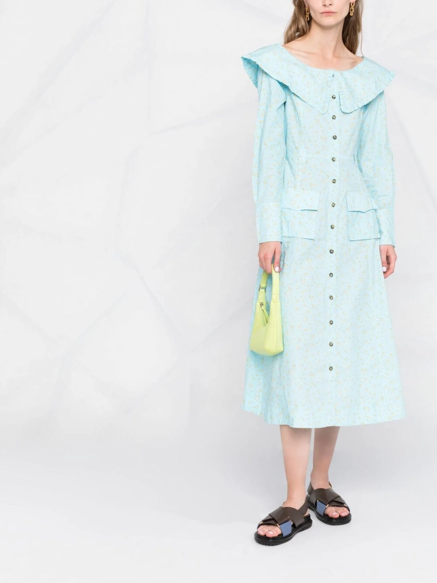 floral print organic cotton dress