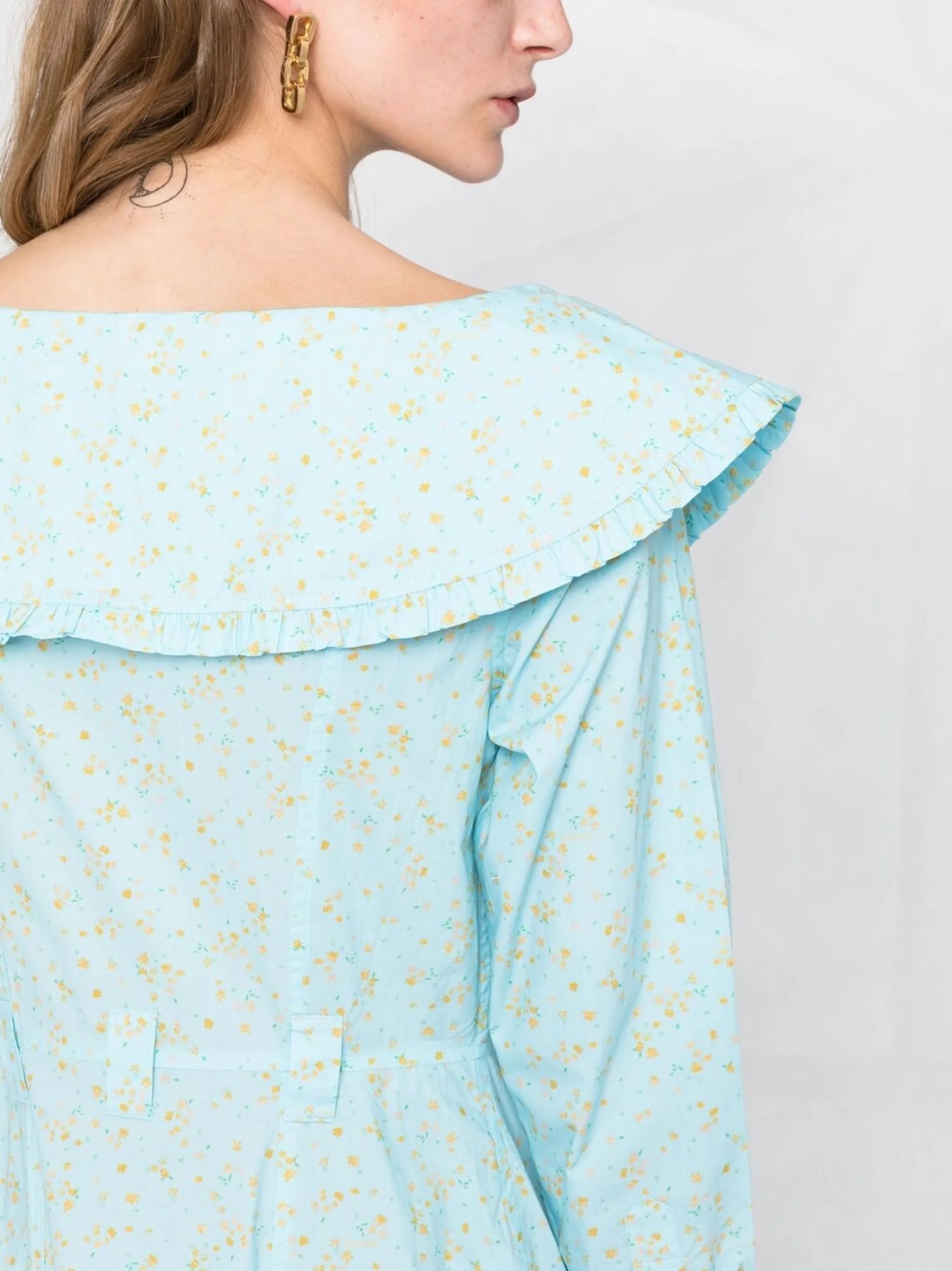 floral print organic cotton dress