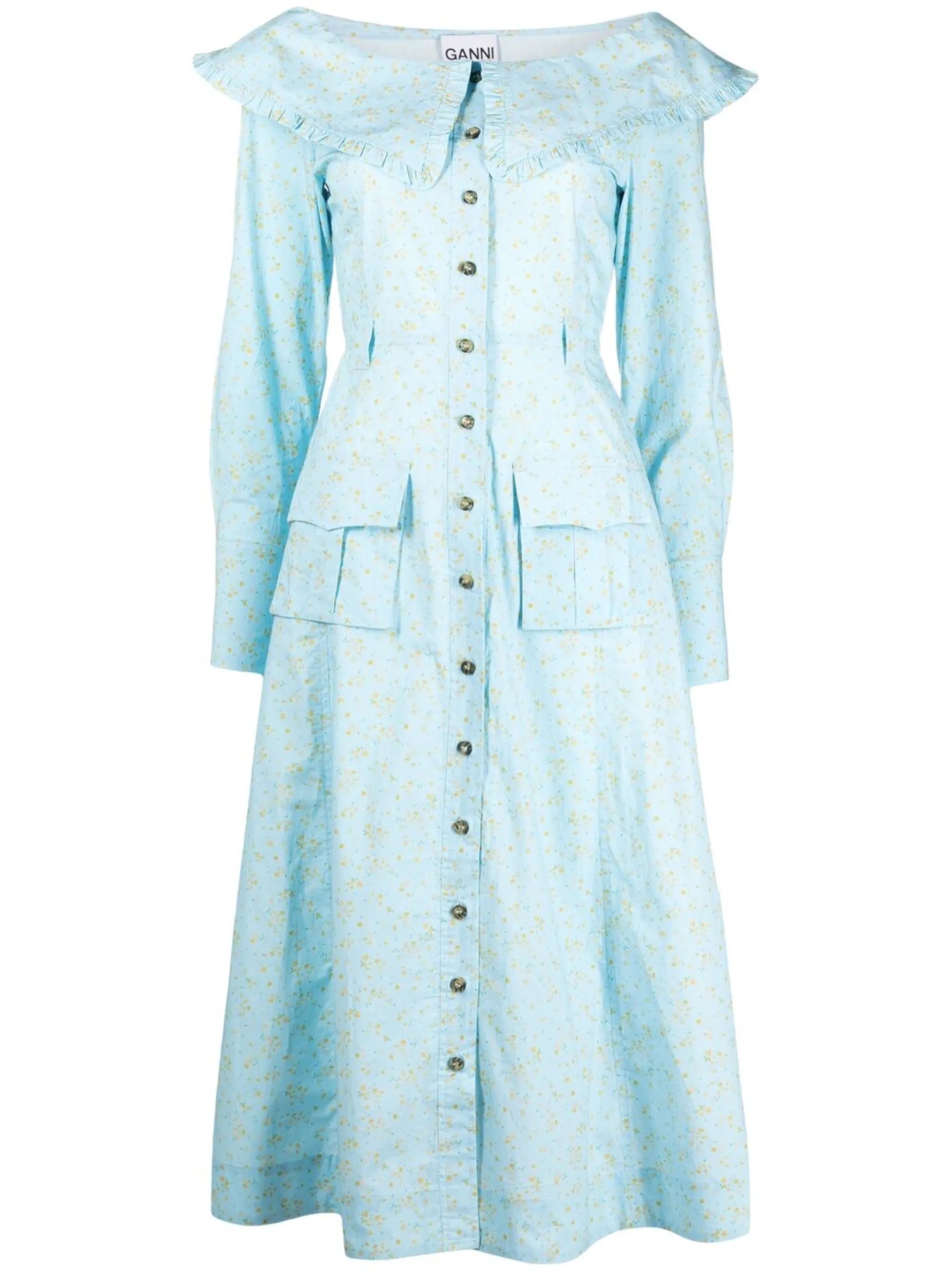 floral print organic cotton dress