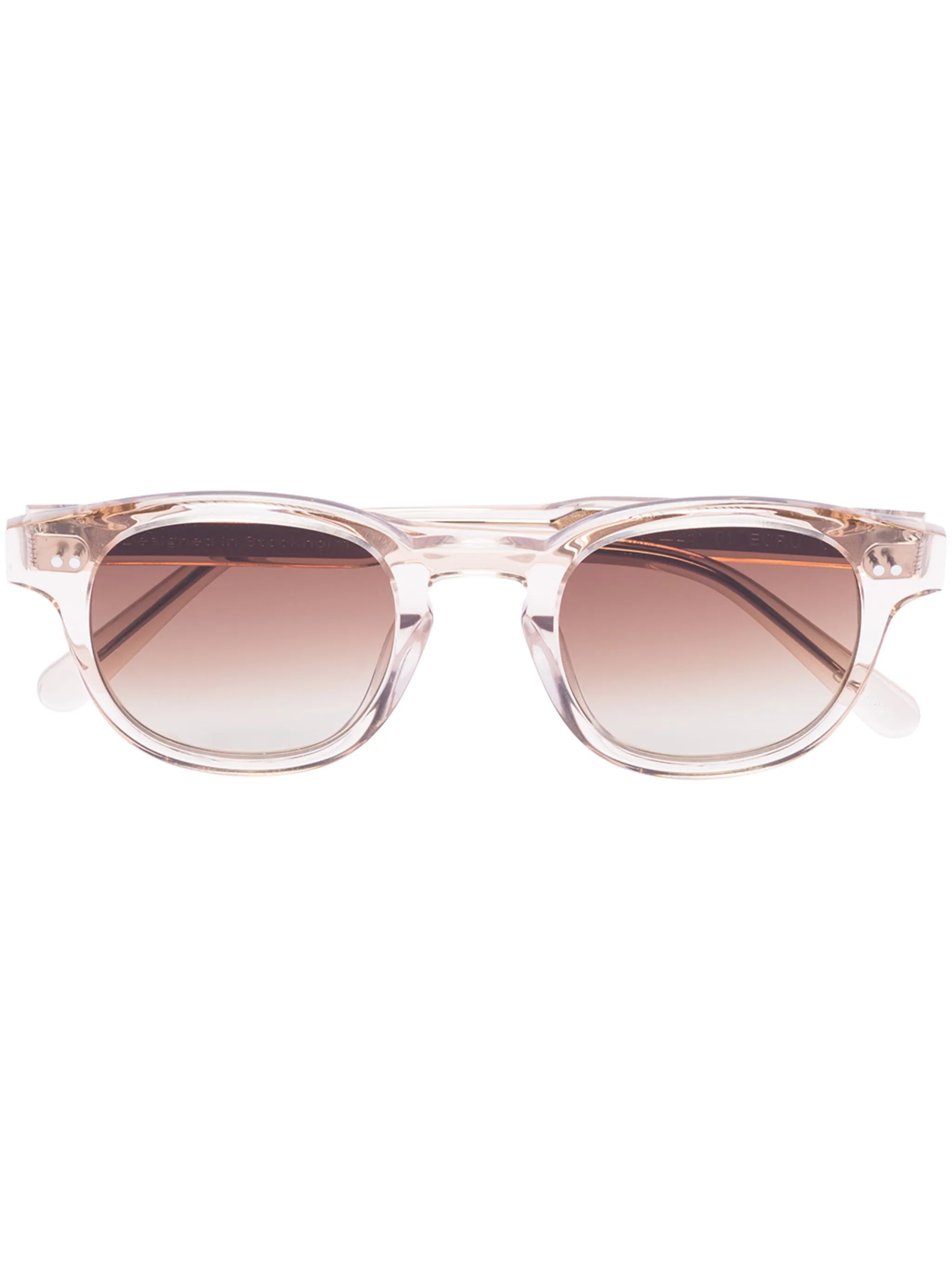 wayfarer transparent-frame sunglasses
