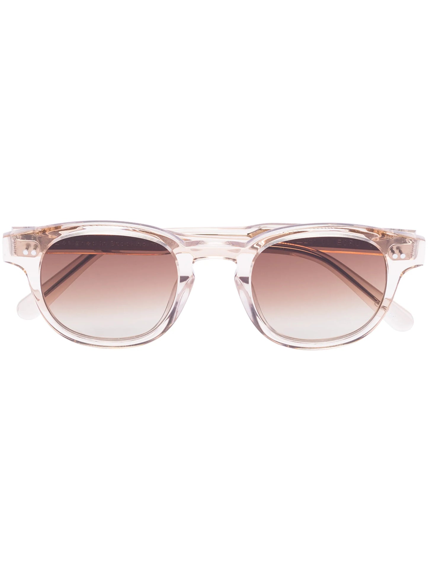 wayfarer transparent-frame sunglasses