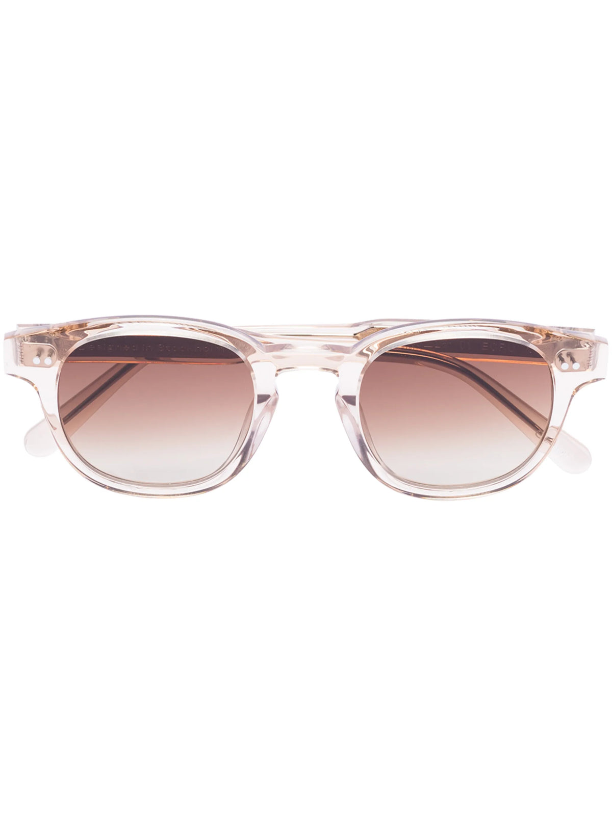 wayfarer transparent-frame sunglasses
