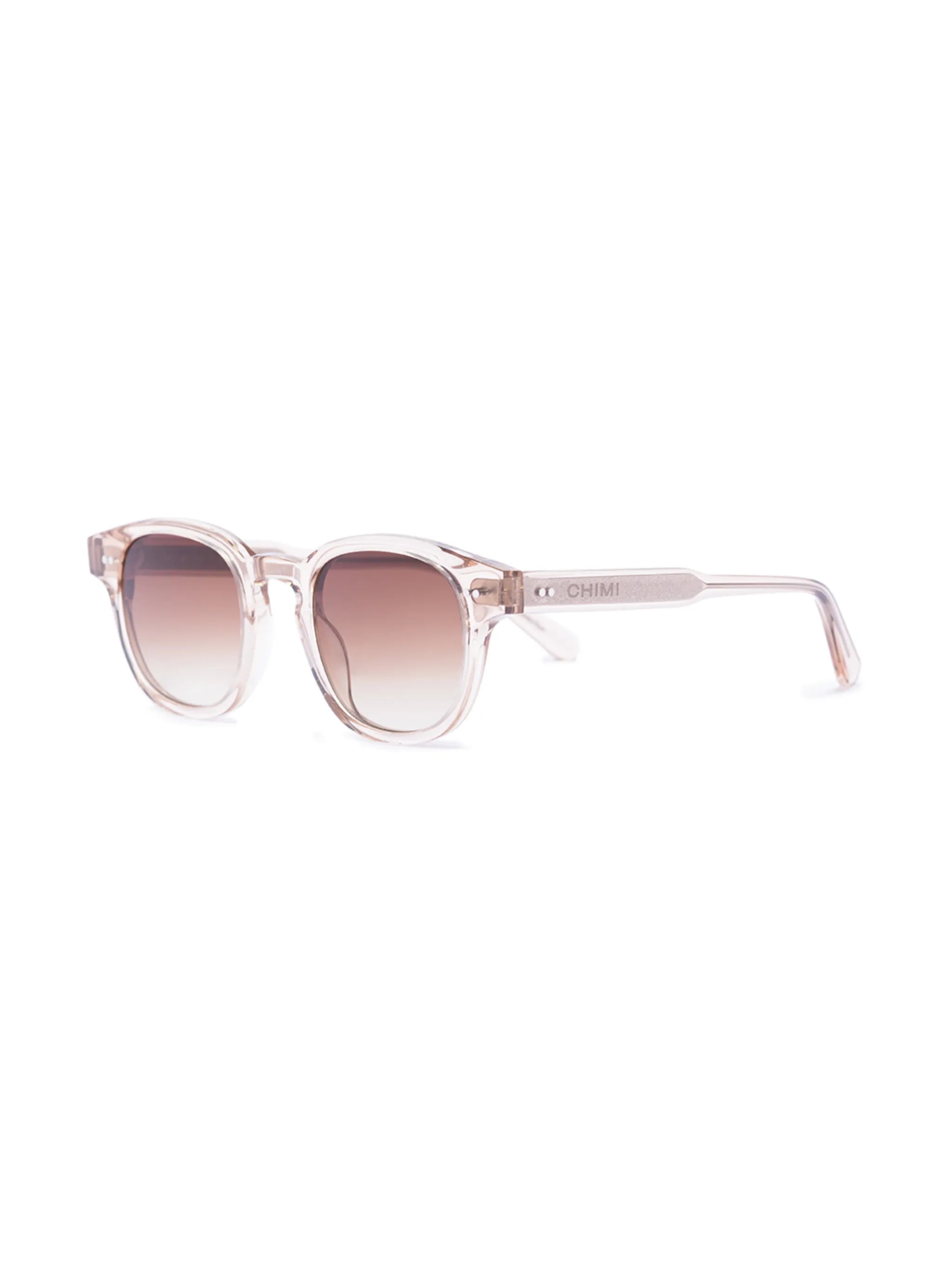wayfarer transparent-frame sunglasses