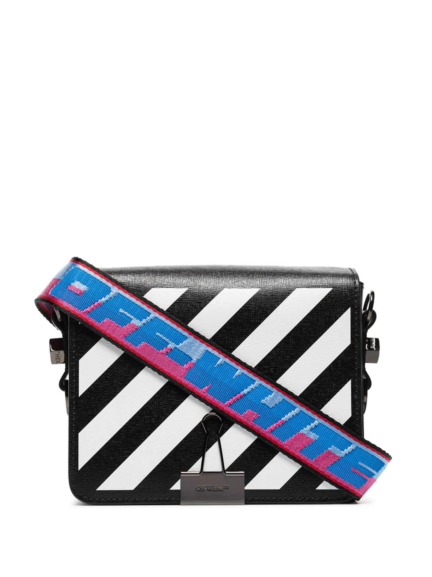 Diag-stripe shoulder bag