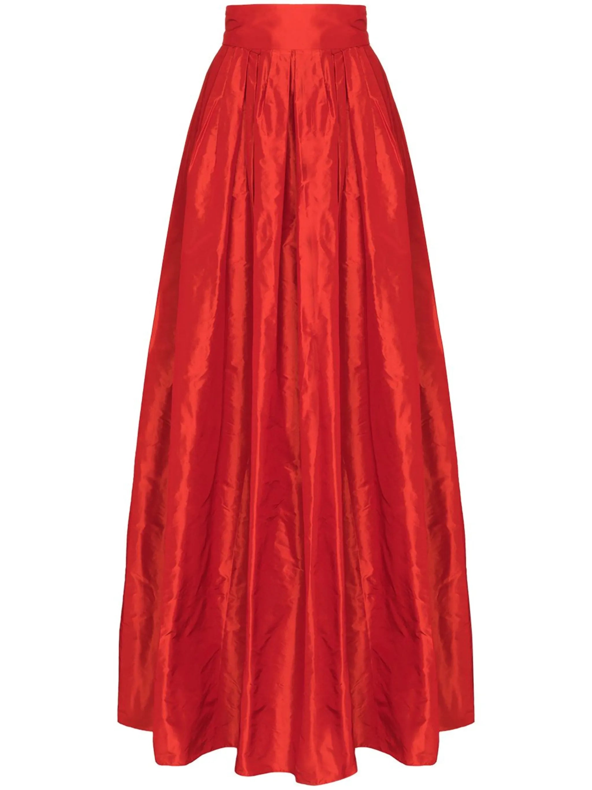 high-waisted gown maxi skirt