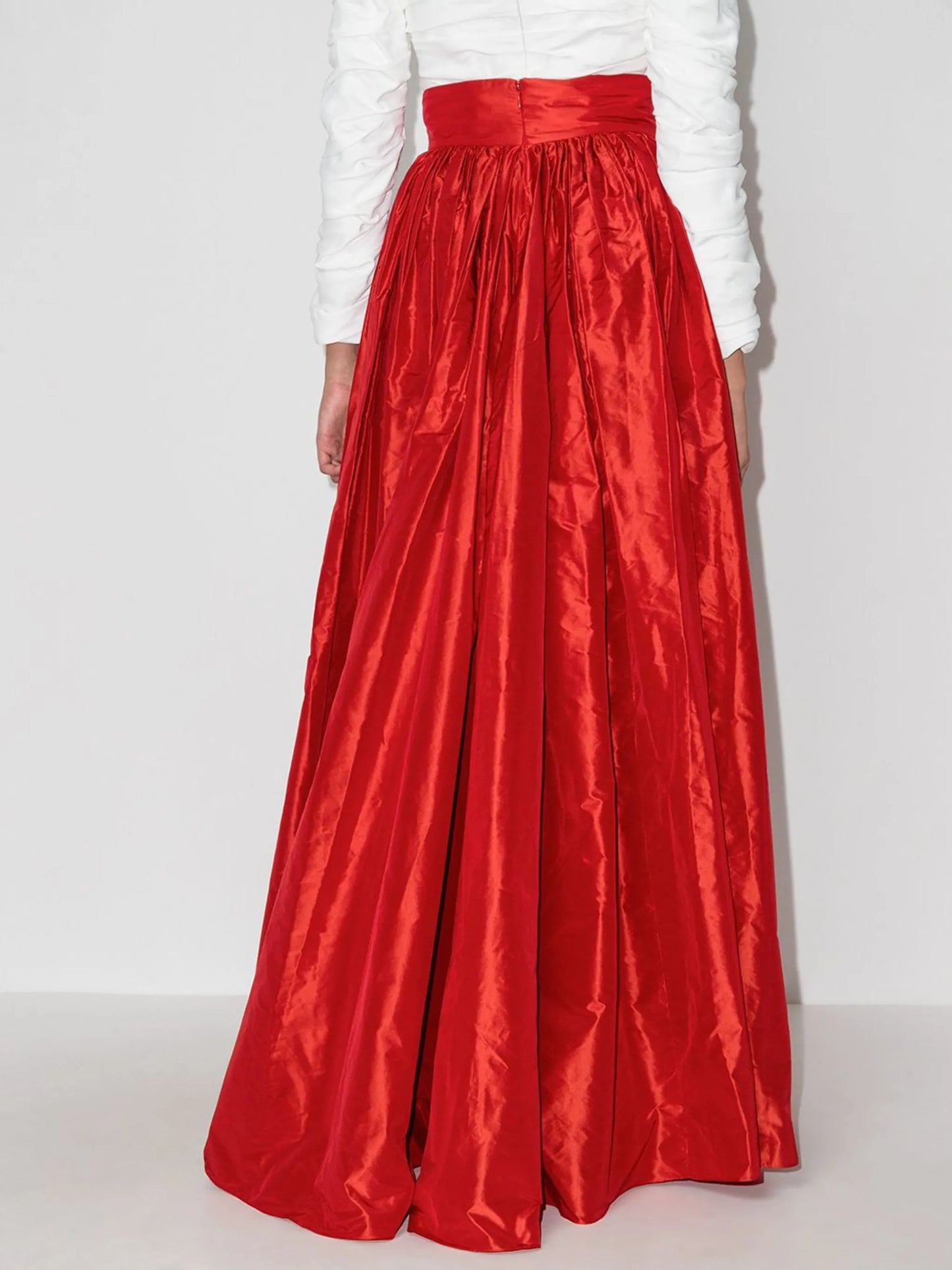 high-waisted gown maxi skirt