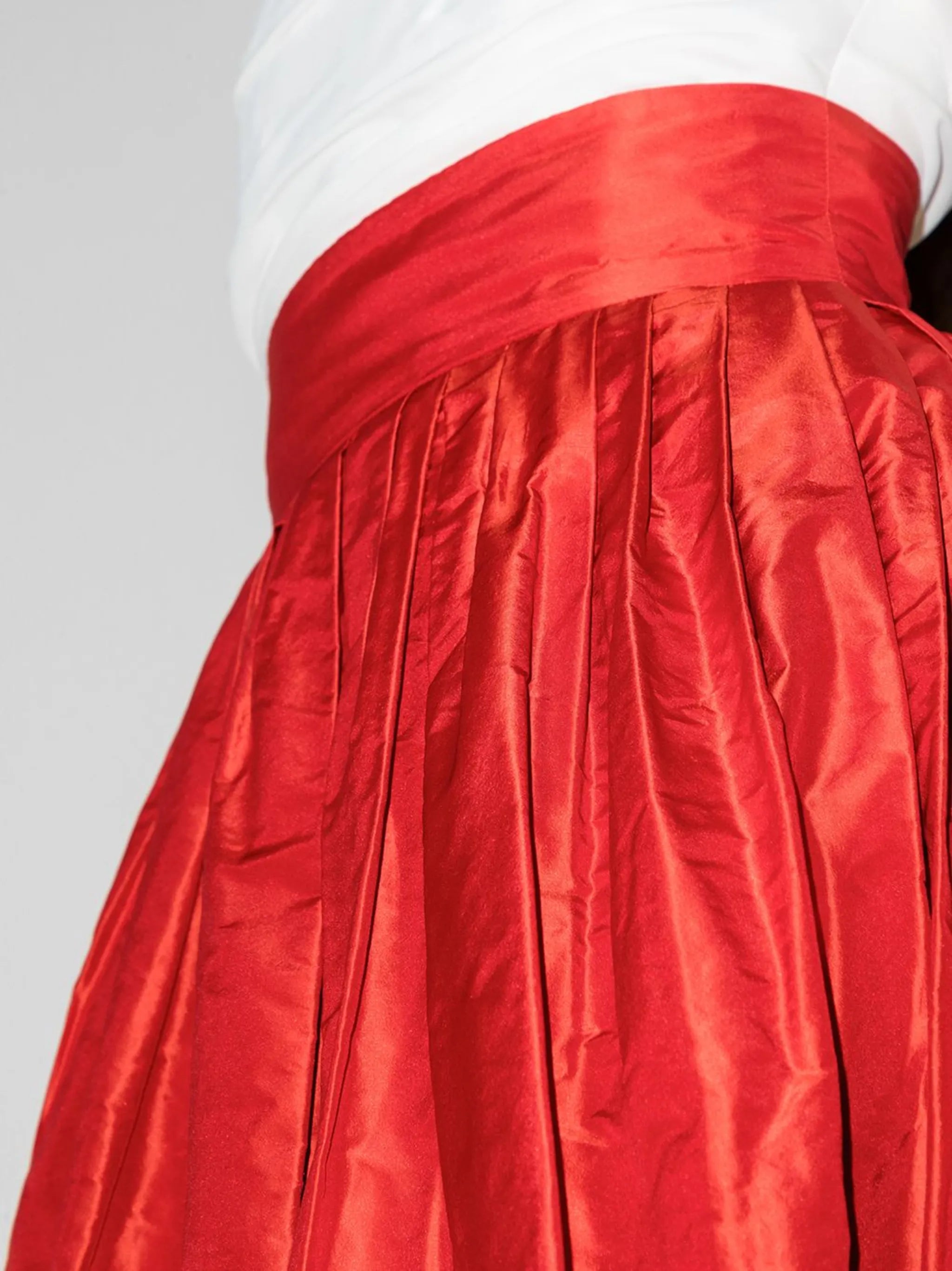 high-waisted gown maxi skirt