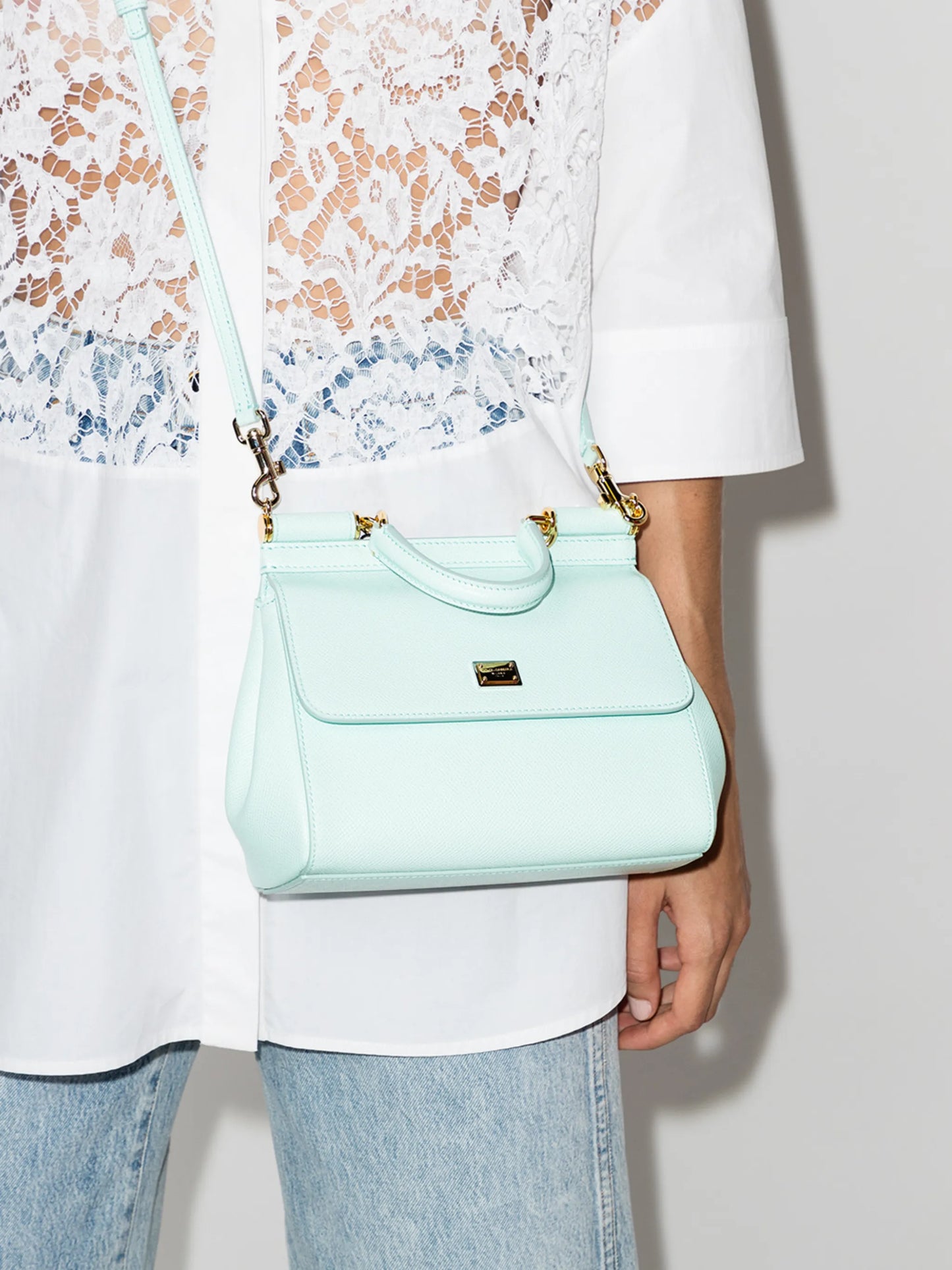 small Sicily calf leather shoulder bag