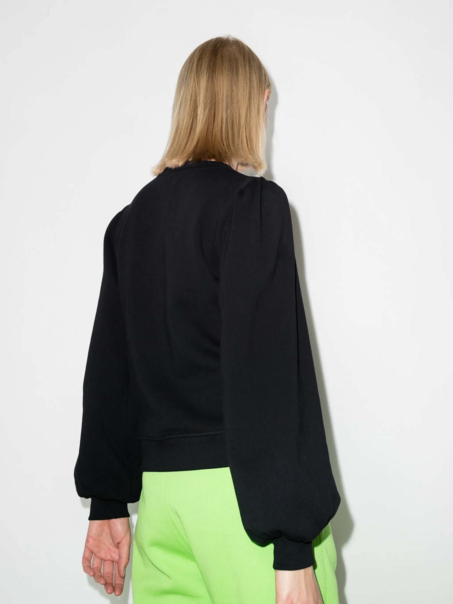 logo-embroidered cropped sweatshirt