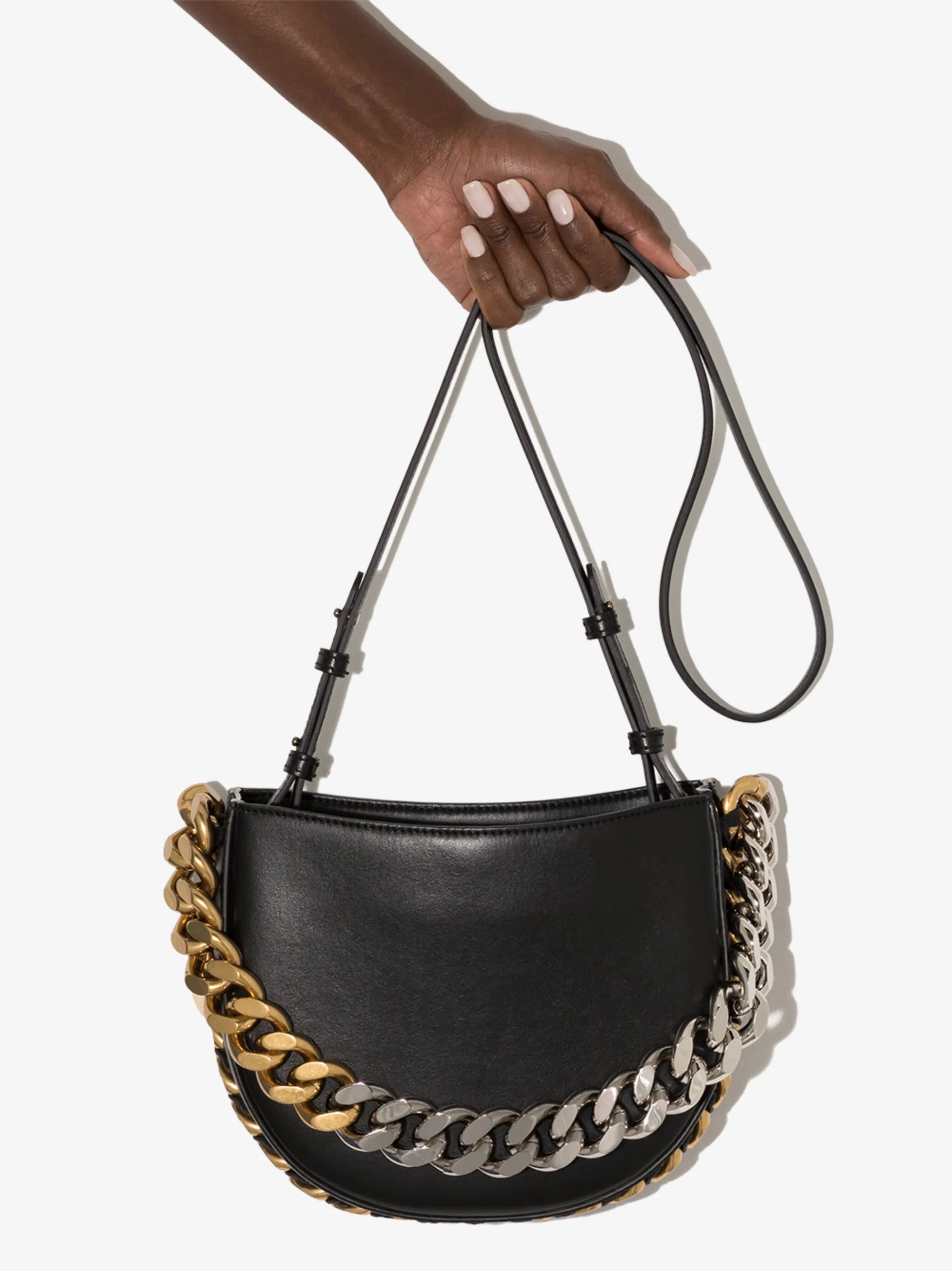 Frayme faux-leather shoulder bag