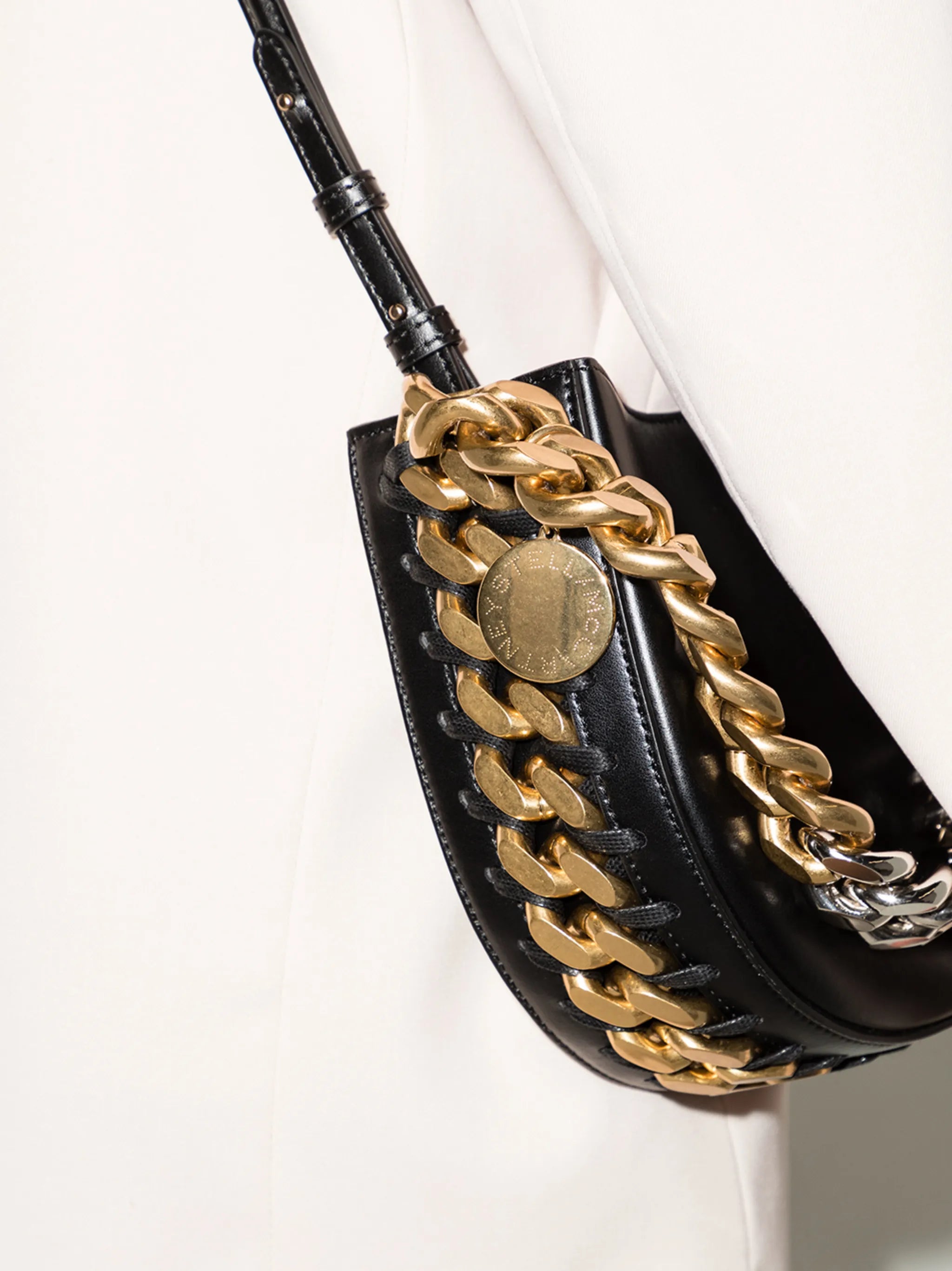 Frayme faux-leather shoulder bag