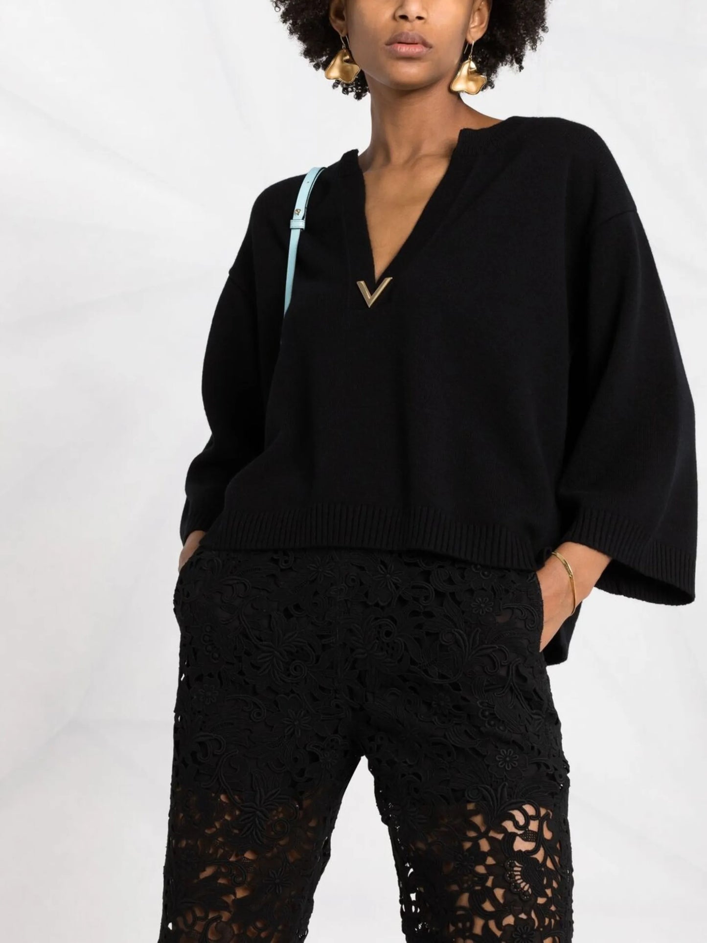 VLOGO cashmere knitted jumper