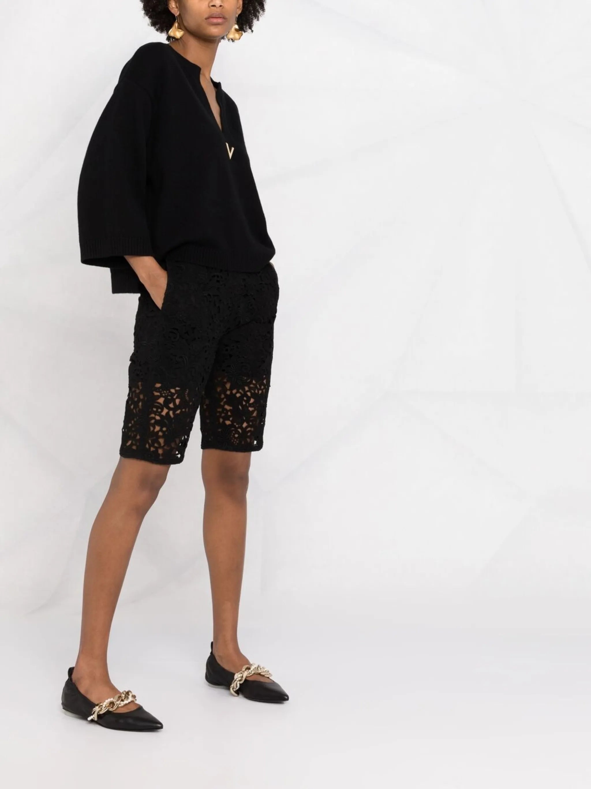 VLOGO cashmere knitted jumper