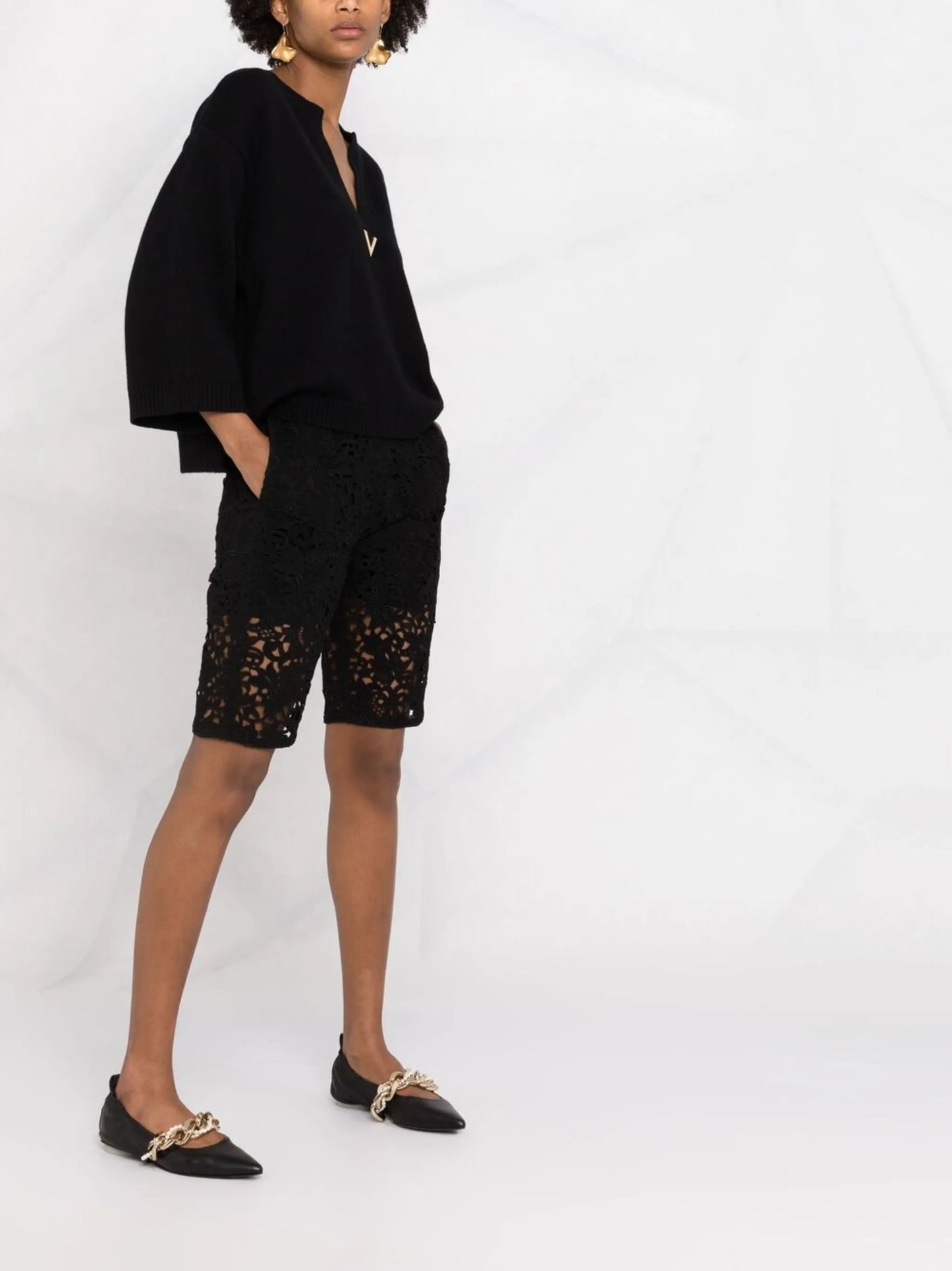 VLOGO cashmere knitted jumper