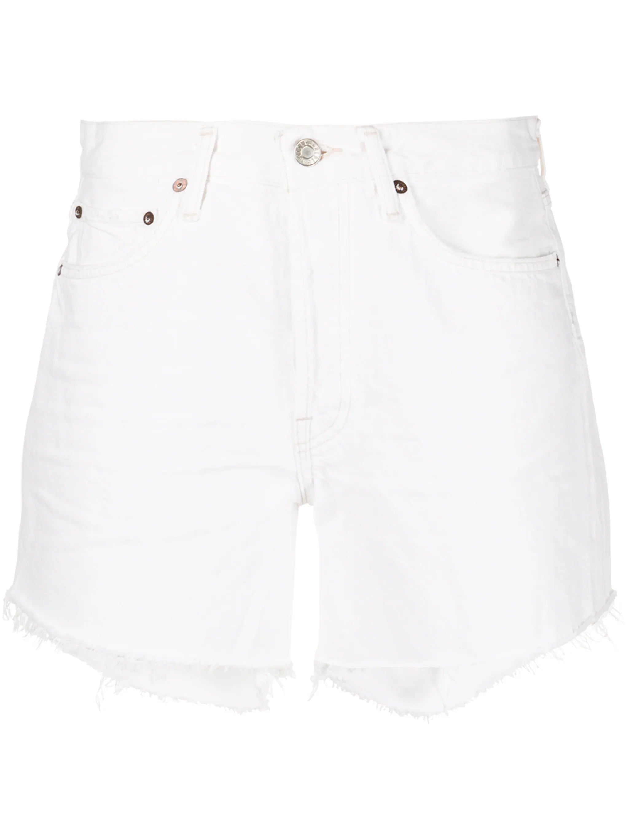 Parker high-waisted denim shorts