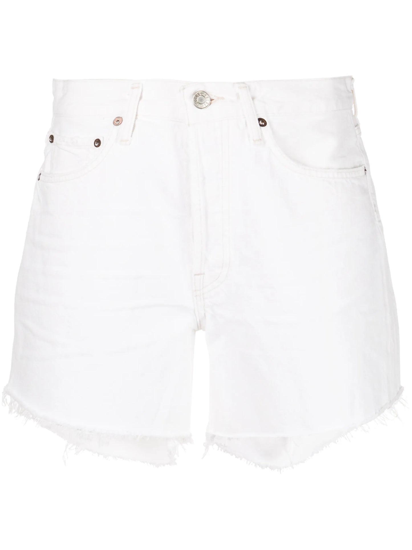 Parker high-waisted denim shorts