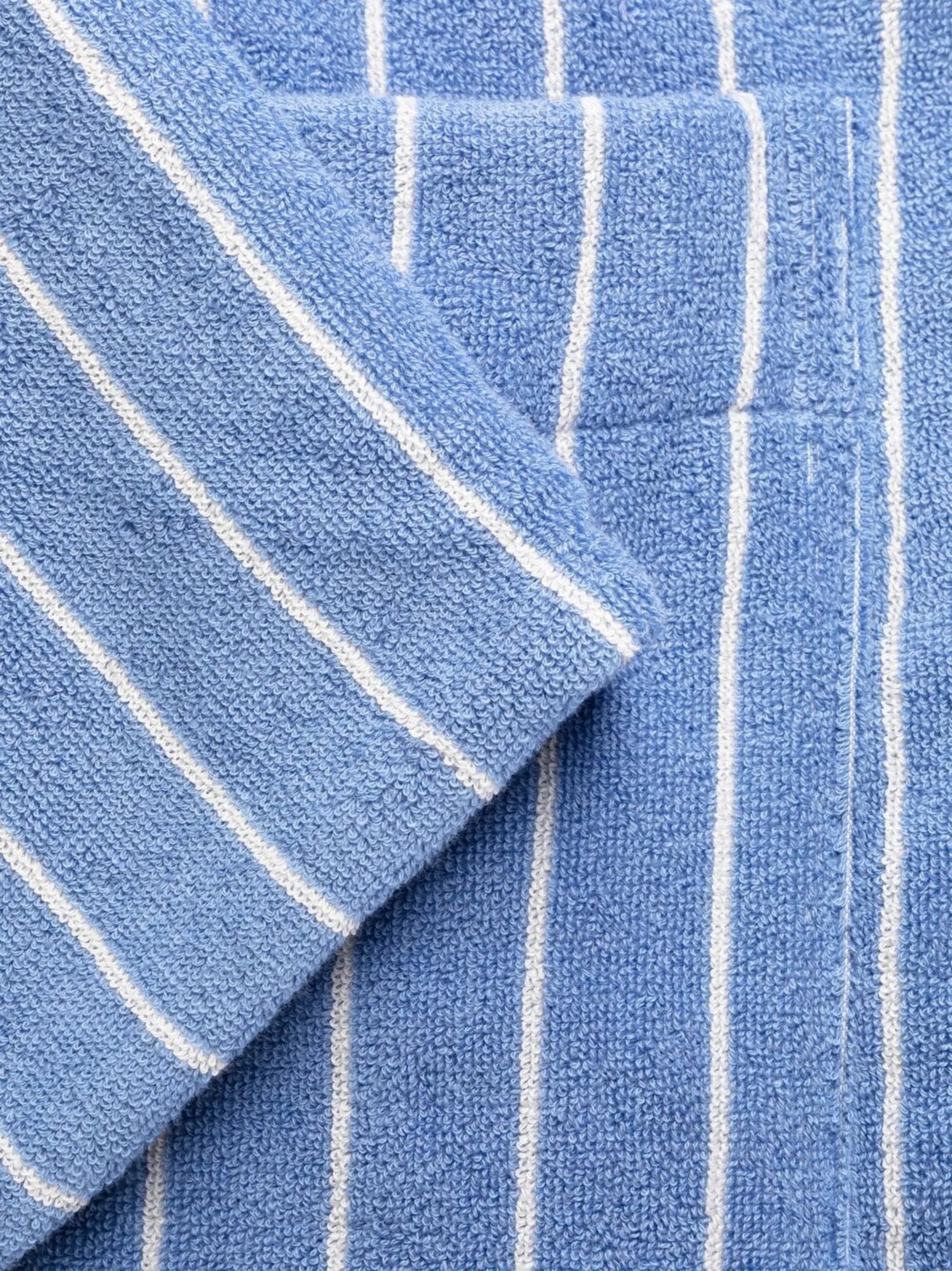 stripe-print organic-cotton robe