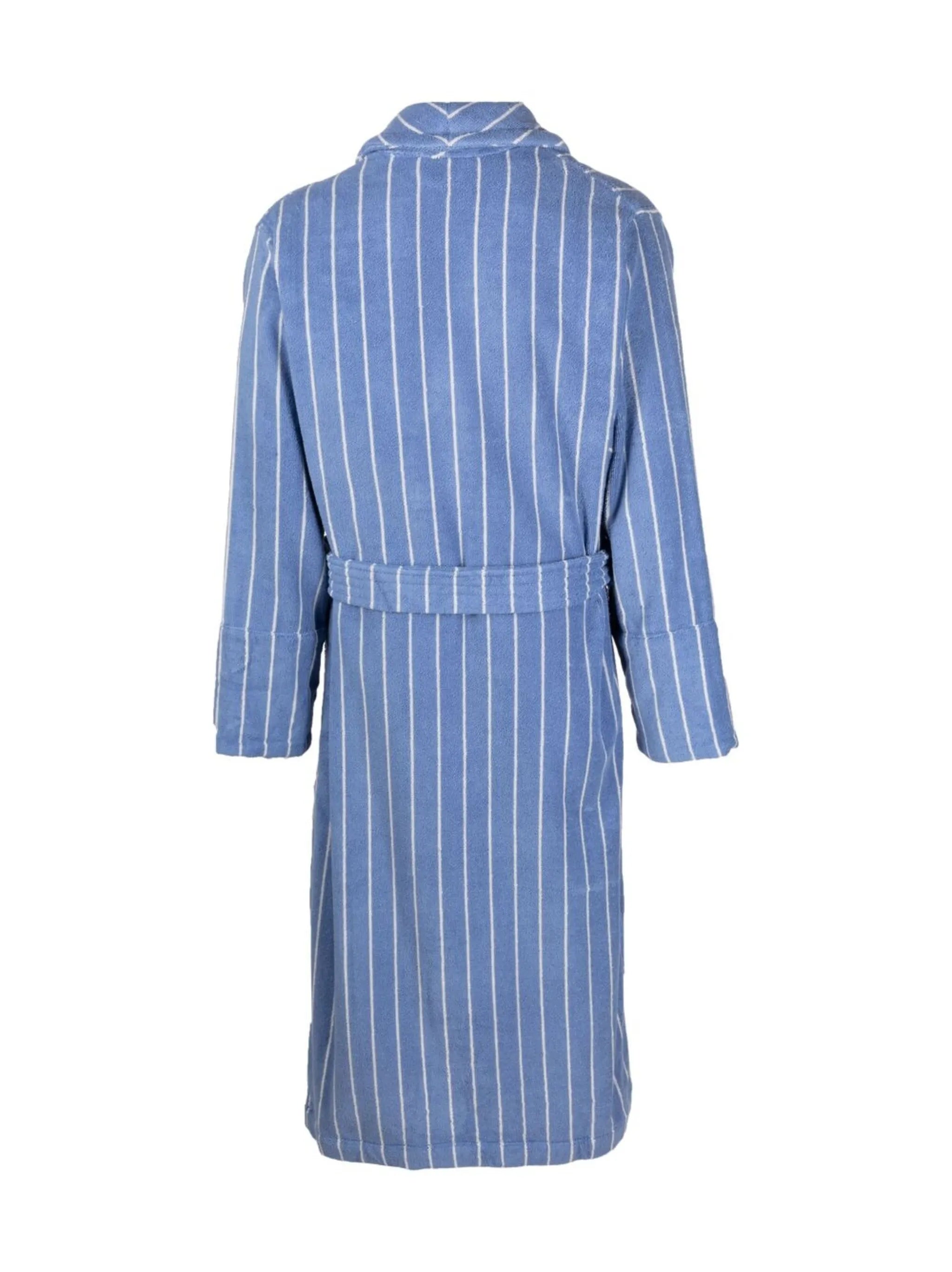 stripe-print organic-cotton robe