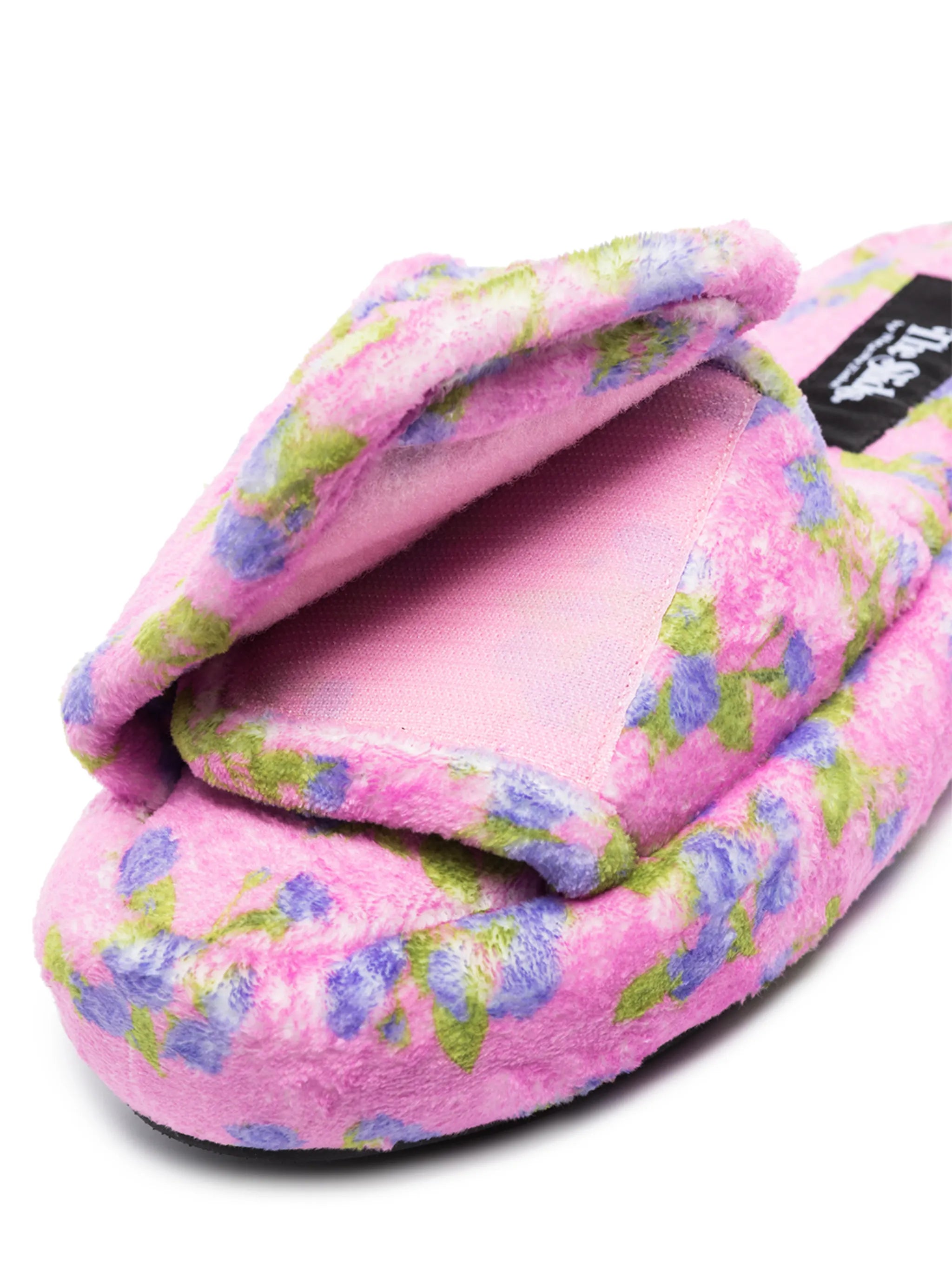 floral-embroidered slides